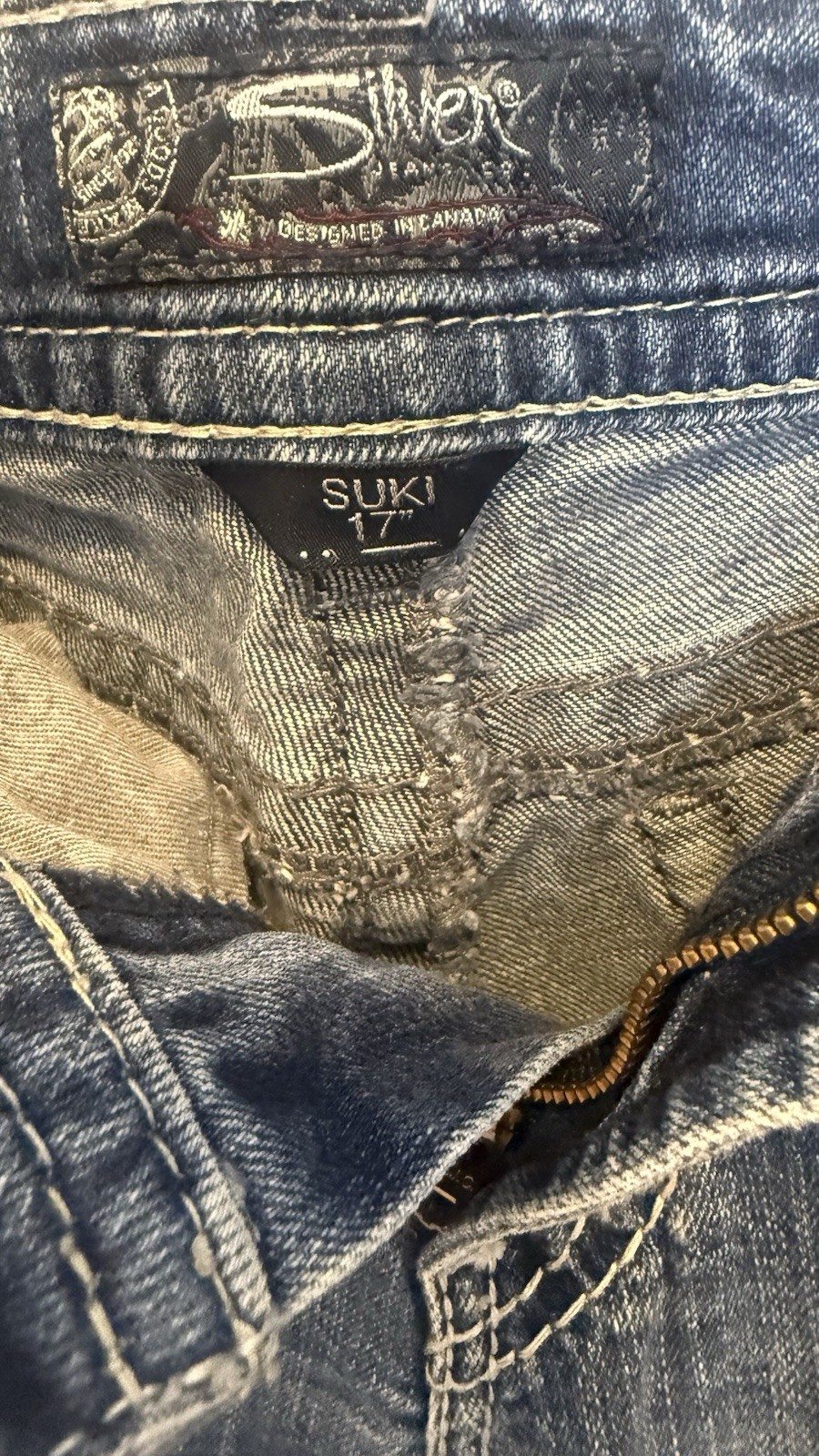 Silver Suki Bootcut Jeans Womens W28 L33 Medium Wash Embroidered