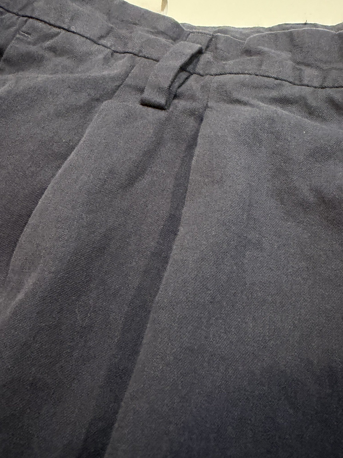 CORNELIANI circle Men’s shorts blue pleats cotton & kapok size 54 US size 38