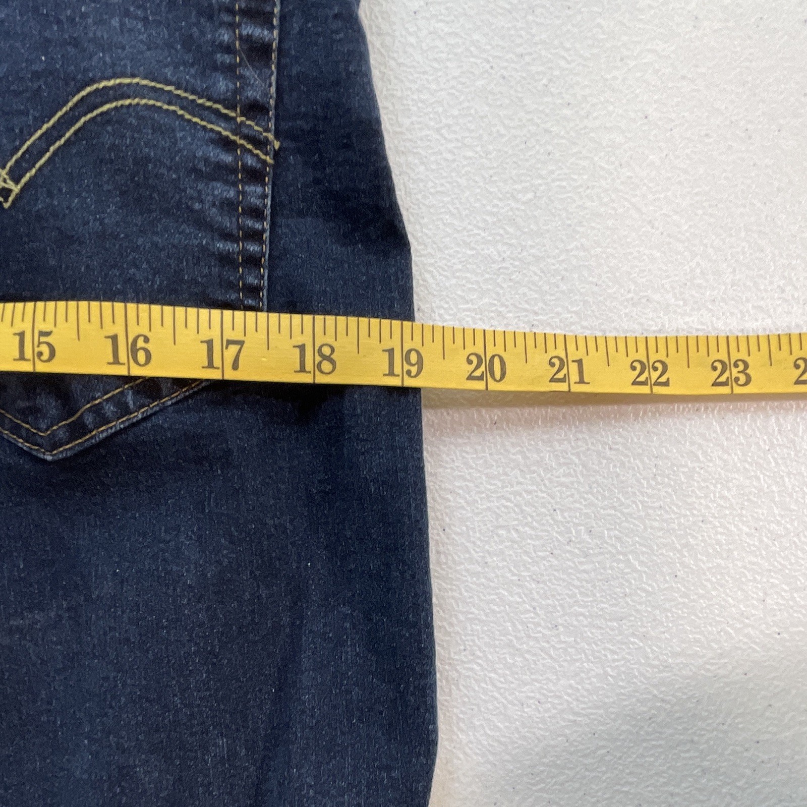 Levi’s 510 Men’s Dark Wash Blue Denim Skinny Slim Fit Low Rise Jeans 36 x 32
