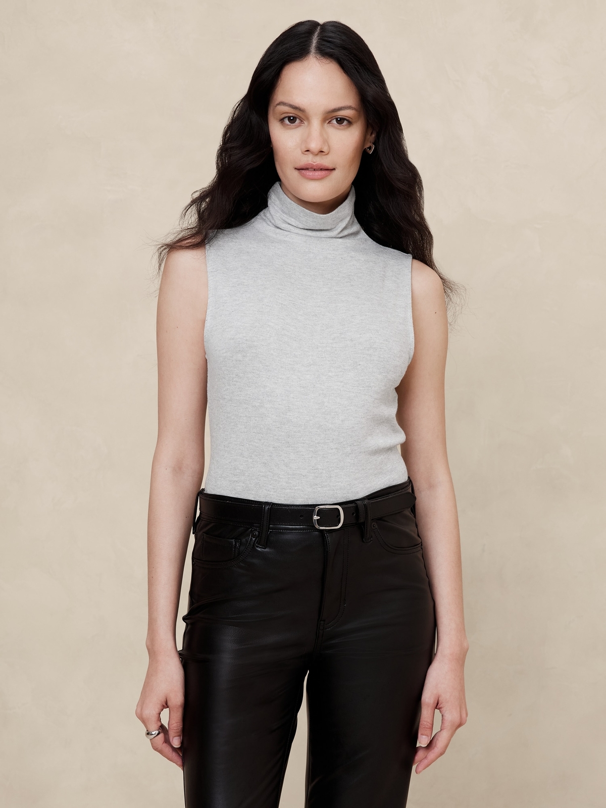 Banana Republic Soft Luxe Turtleneck Top BLUE, BLACK, IVORY, TAN NEW- Size XS-L