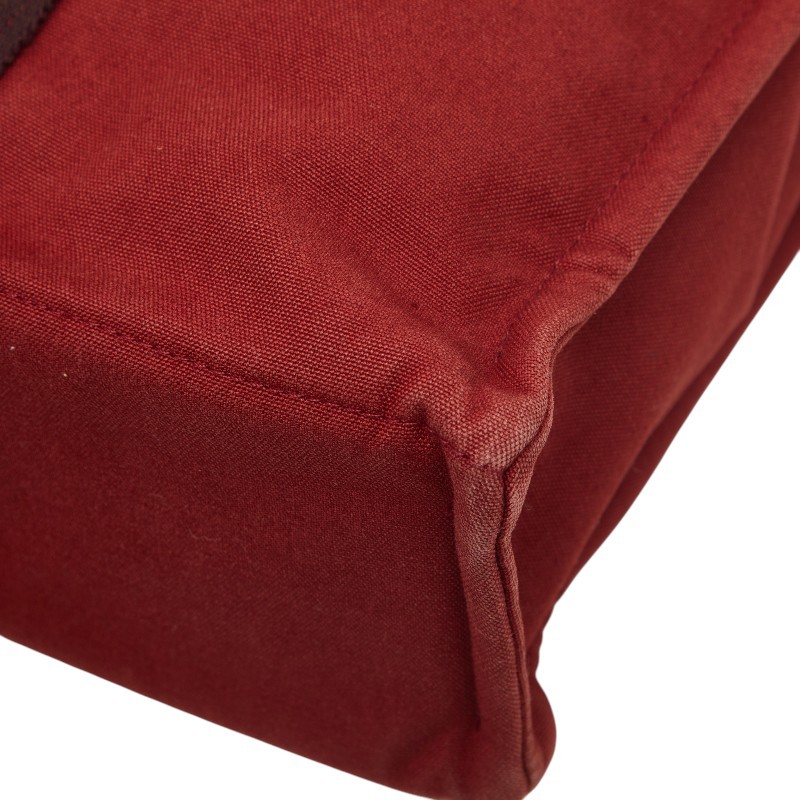 Hermes Vintage Fourre Tout MM TOTE Bag.canvas red from JAPAN.