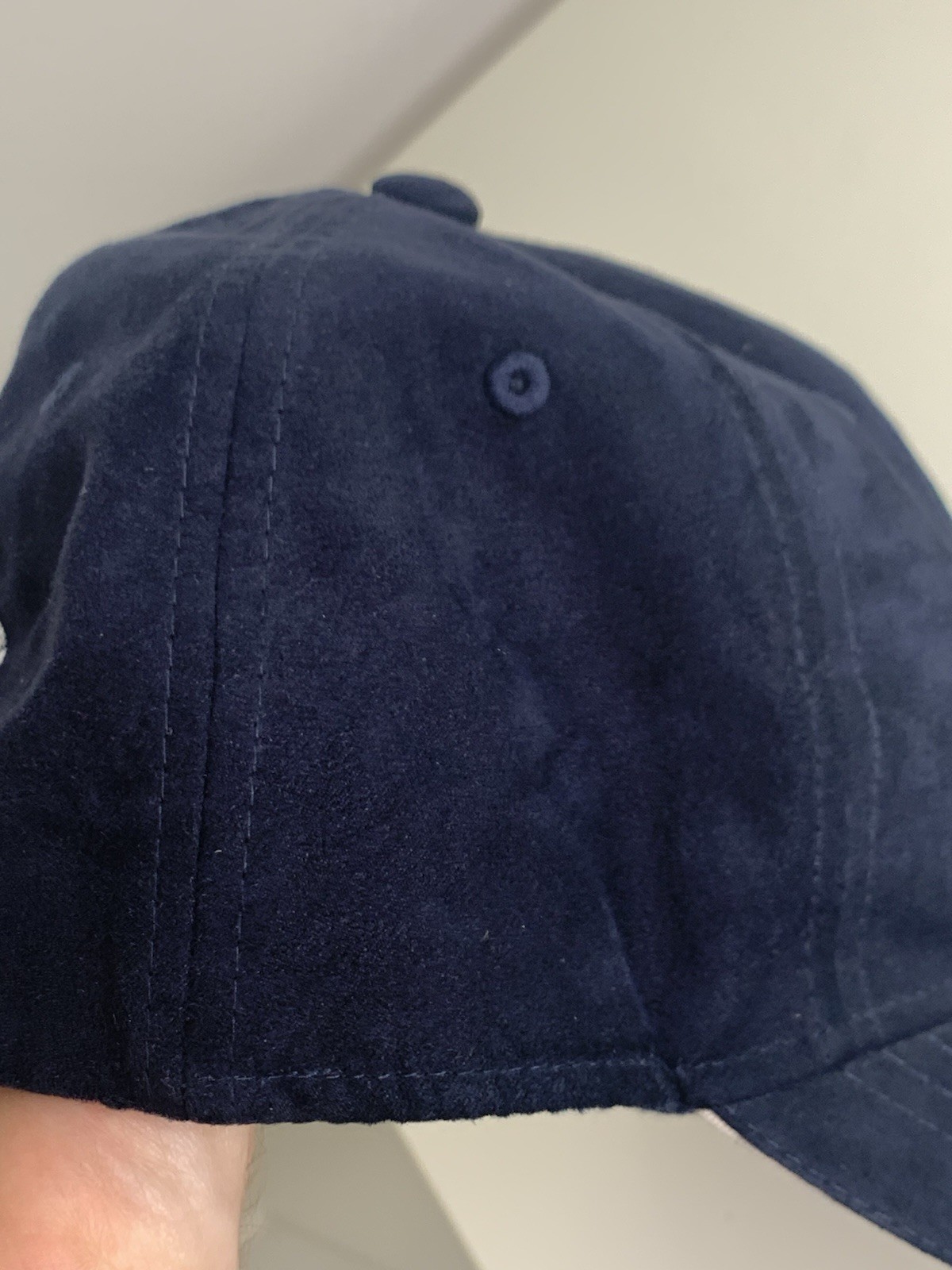 NASA Meatball Logo Blue Felt Polo-Style Baseball Cap Cotton Base Ballcap Hat
