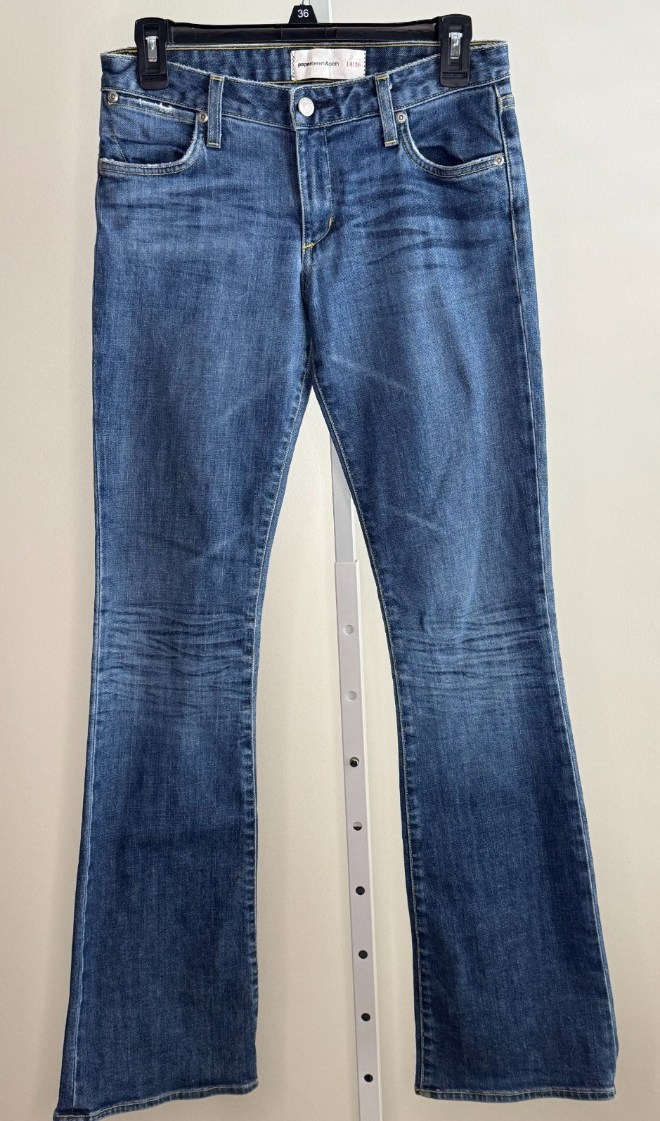 Paper Denim & Cloth Women’s Size 27 Blue Jeans Fusion 2-MOD-77 Whiskered 29×33