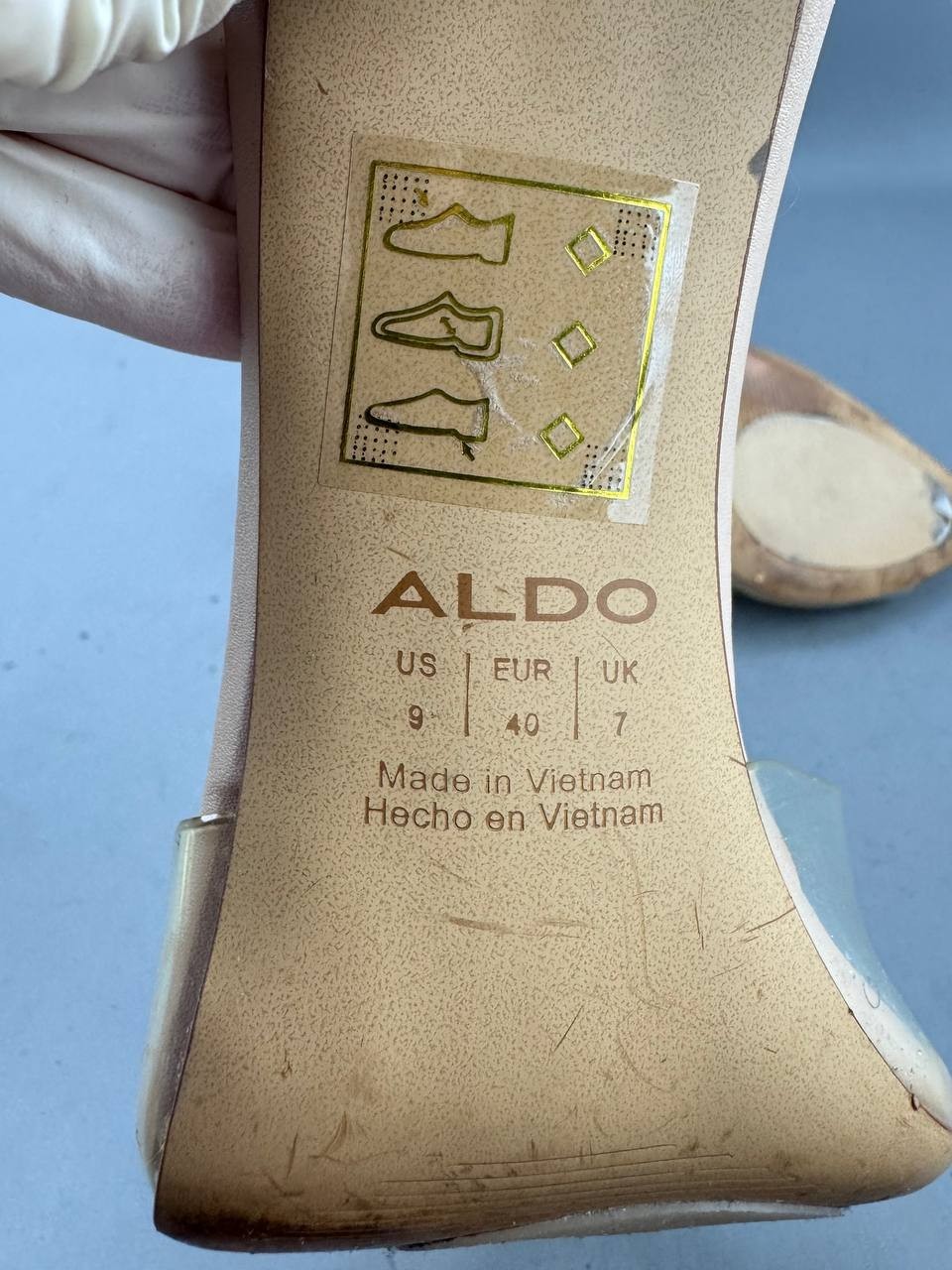 ALDO Annabrilden Bone Women’s Heeled Mules Beige Size 9