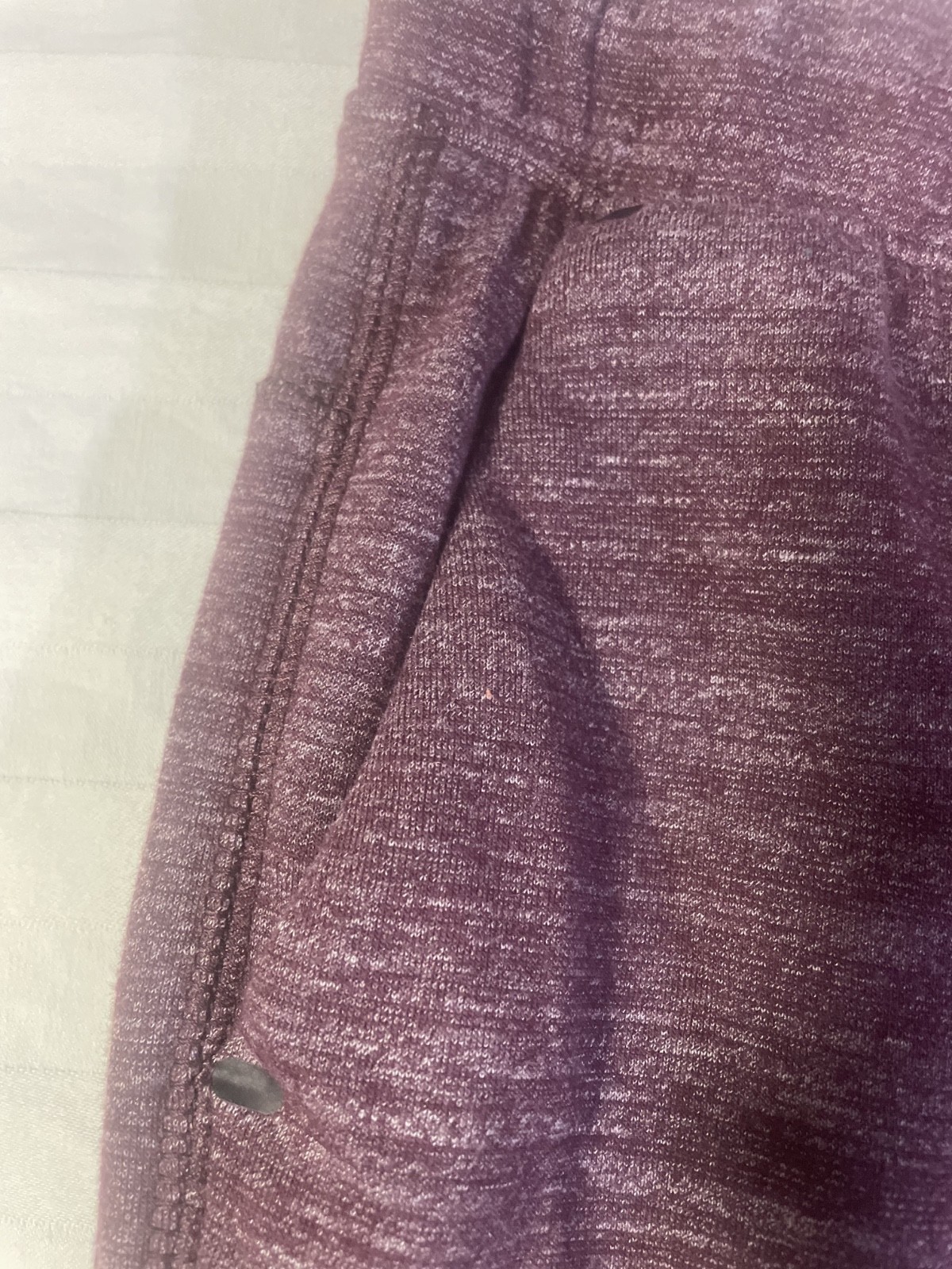 All In Motion Boys Jogger Sweatpants Burgundy Heather Size L 10/12 Athletic Draw