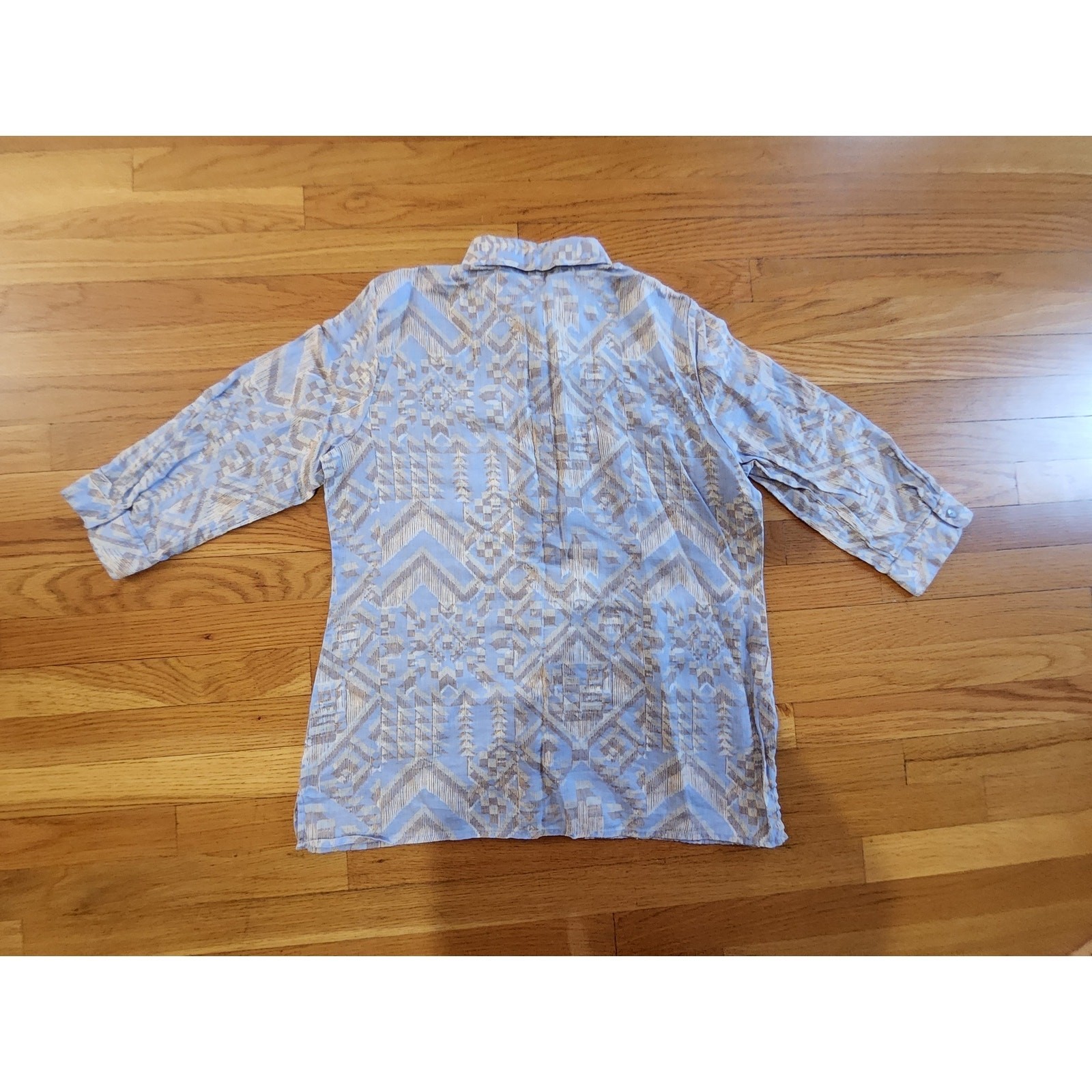 Boho Geo Print Blouse M