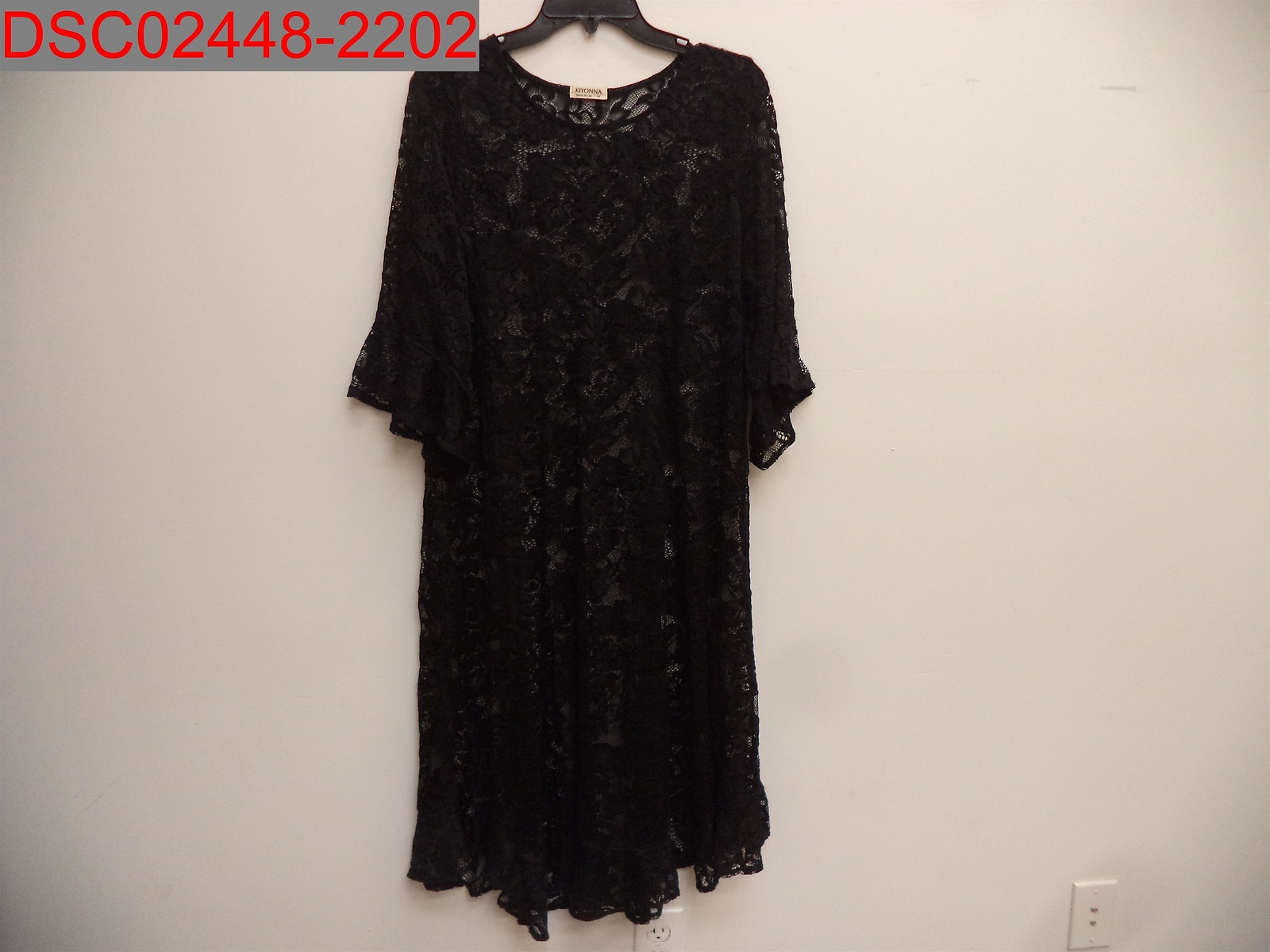 NWOT – No Lining, Kiyonna Plus Women’s Black Livi Lace Dress, Size 0X