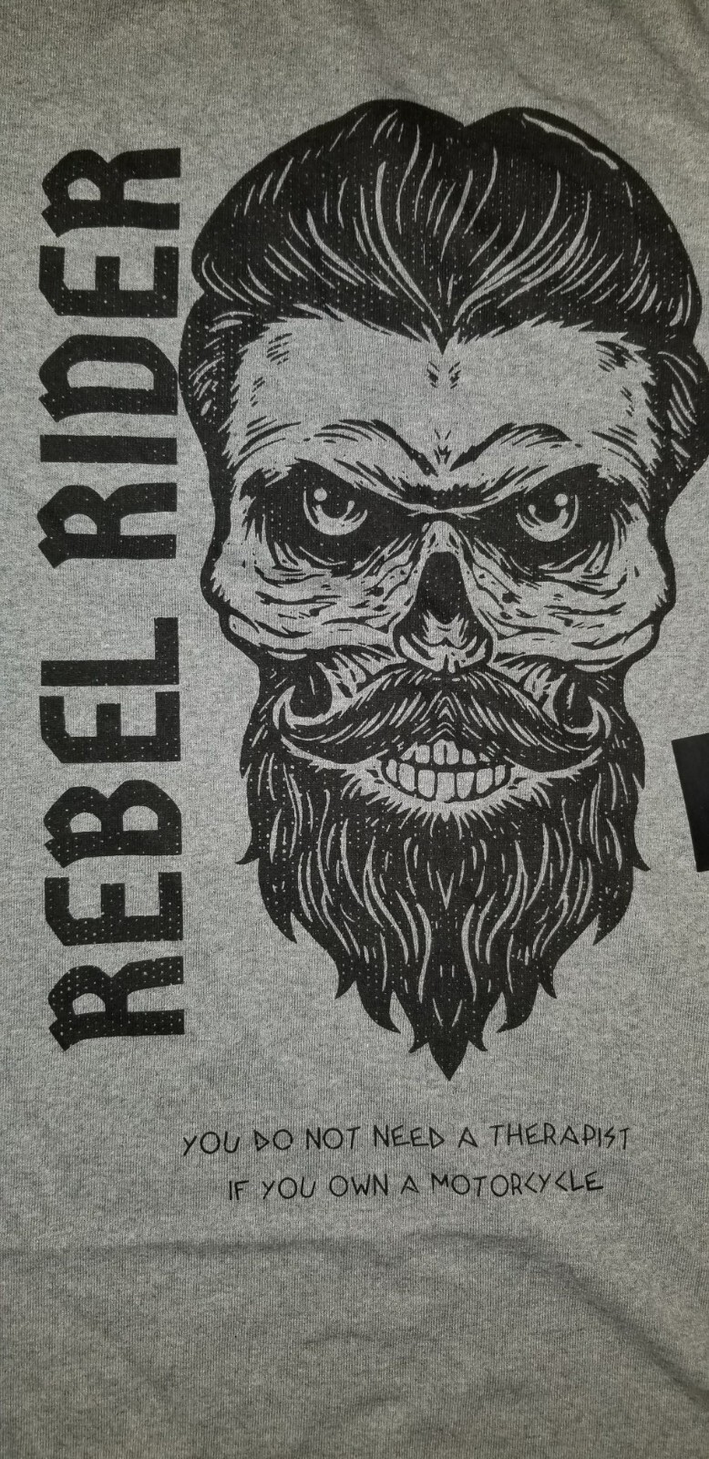 Rebel Rider “You Do Not Need A Therapist If You Own A Motorcycle” t-shirt sz 2XL