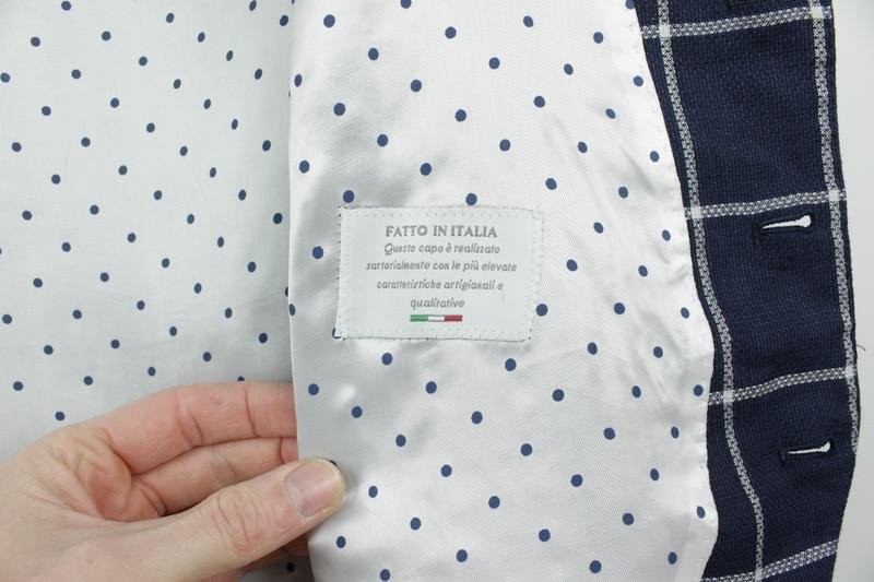 Men Corneliani Vest Navy Lino/Cotton/Silk Blend
