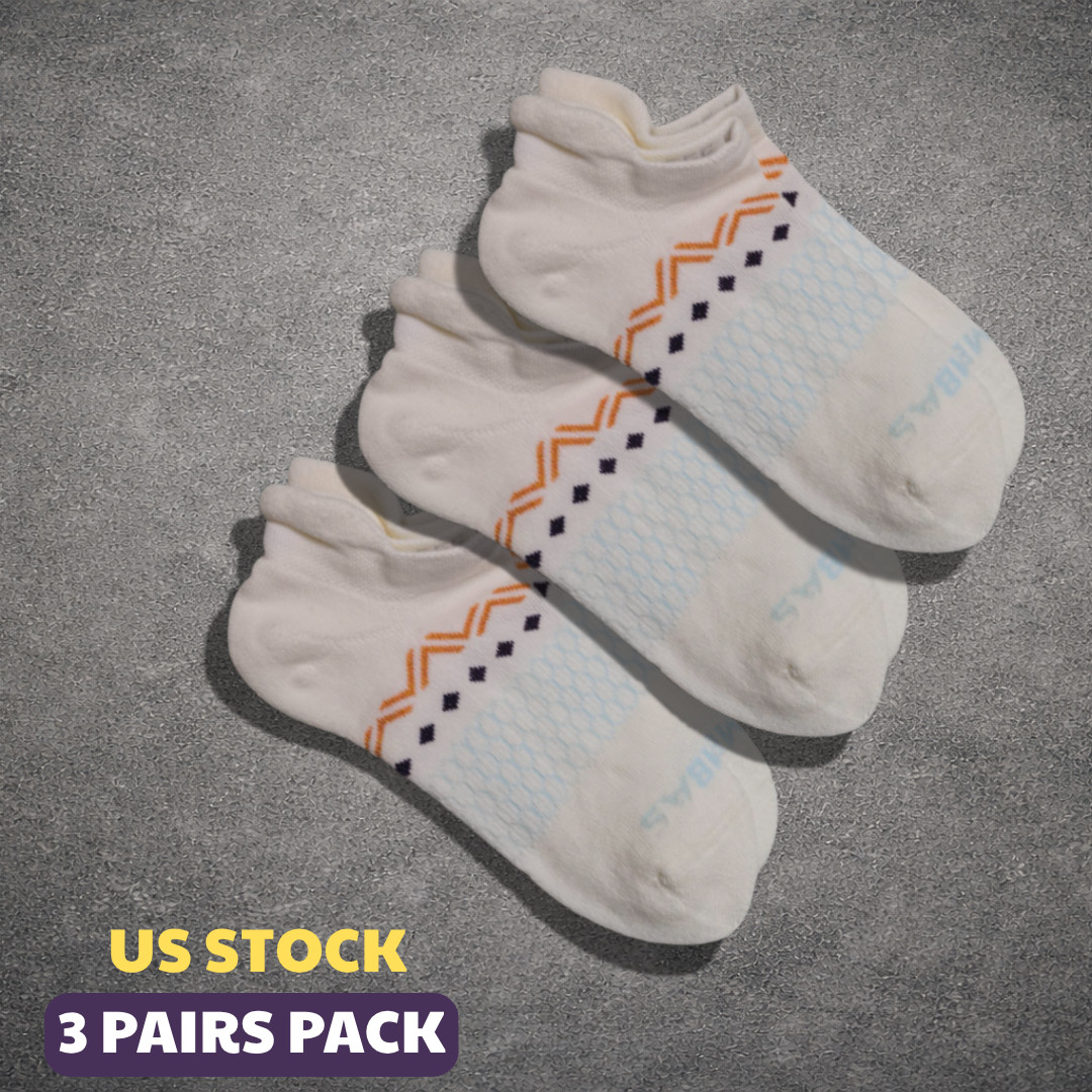 Bombas Women’s Ankle Socks Size S M L 1-3-5 Pairs Snow Pattern Cushioned Comfort
