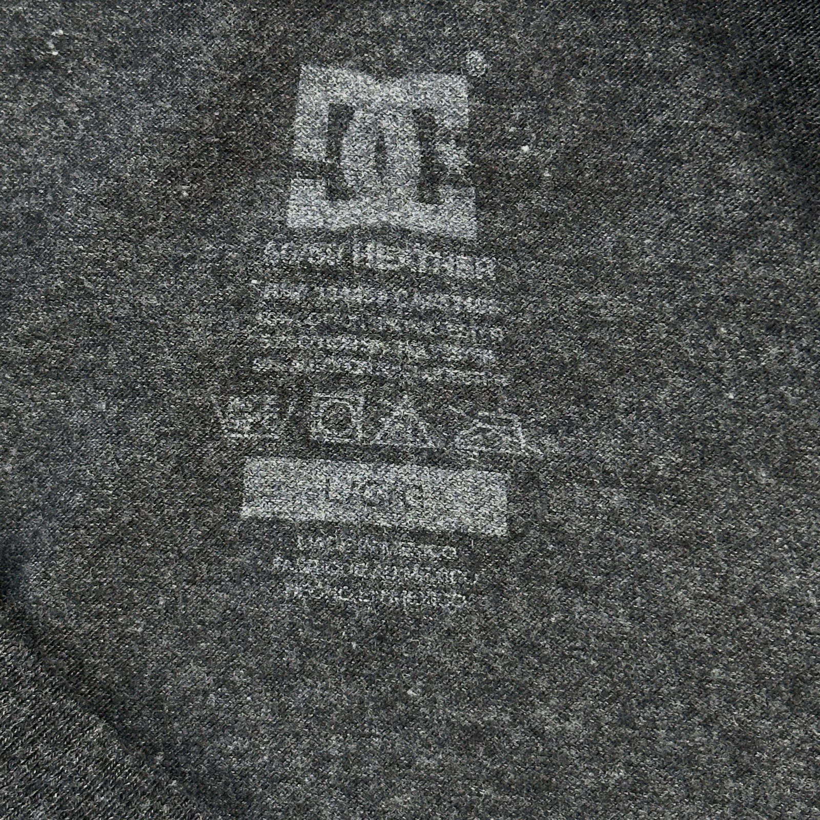 DC Shoes T Shirt Mens XL Gray 50/50 Heather Skateboarding Skate Streetwear Logo