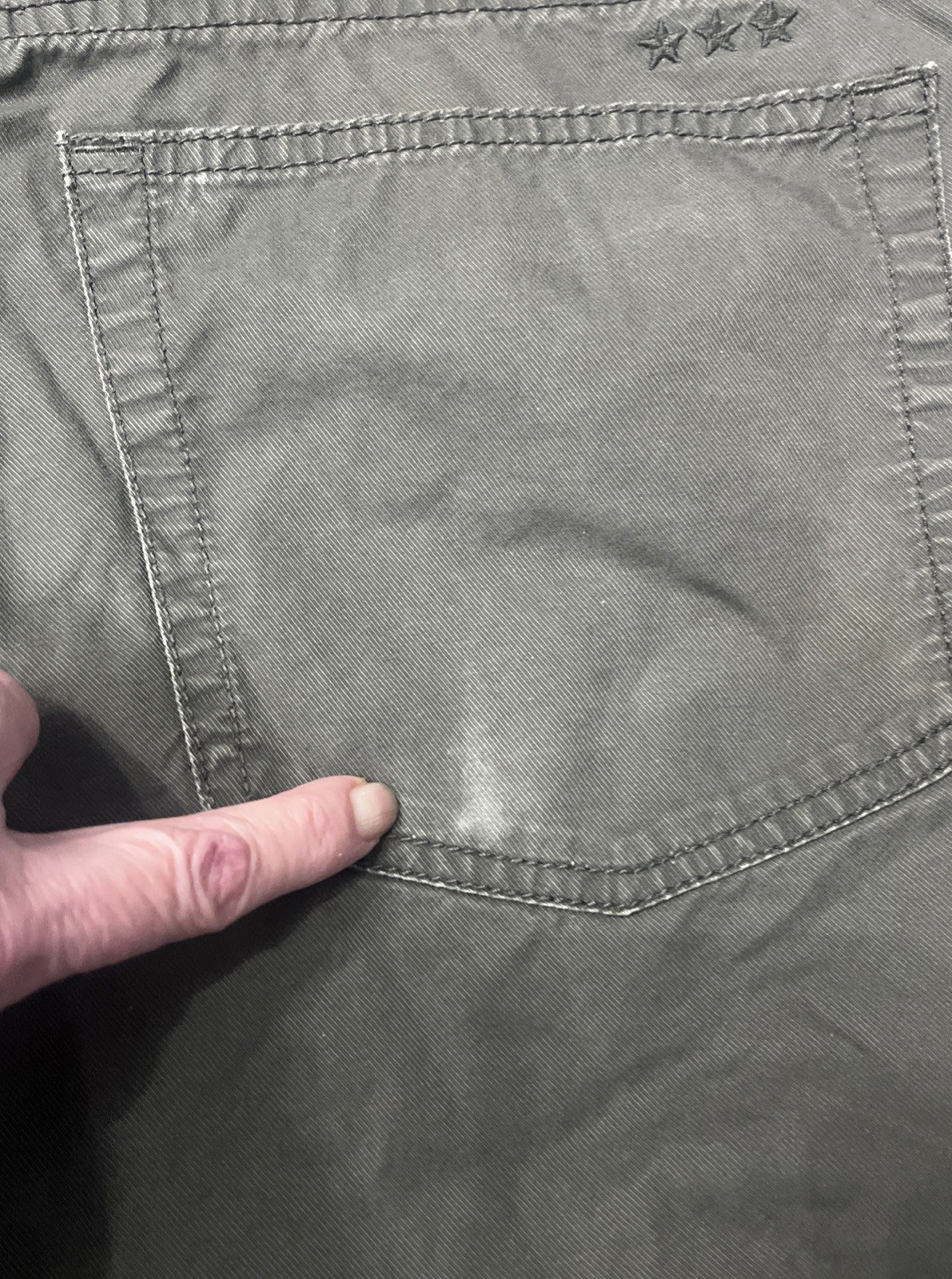 John Varvatos USA Button Fly Lightweight 5-Pocket Pants Olive Green Size 34