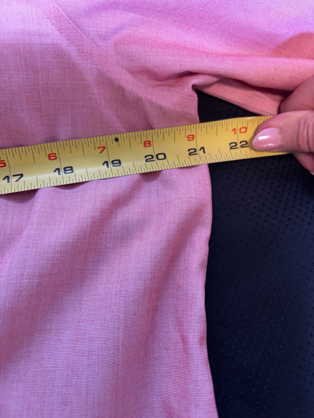 Talbots Button Up Shirt~14 Petite~Long Sleeve Pink Oxford Cotton Classic Office