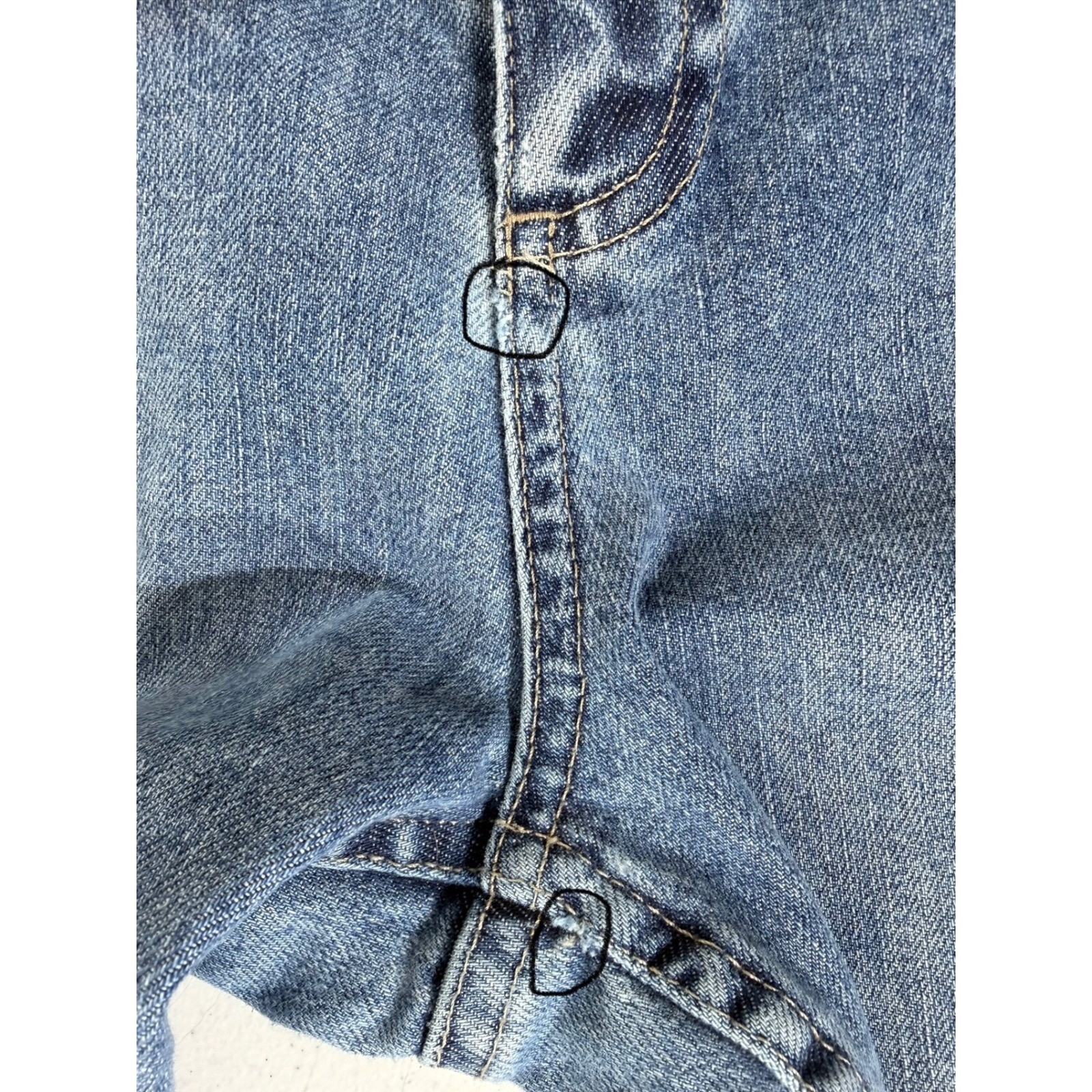 J Jill Authentic Fit Below Waist Straight Leg Jeans Size 12 (32×31.5) Mid Rise