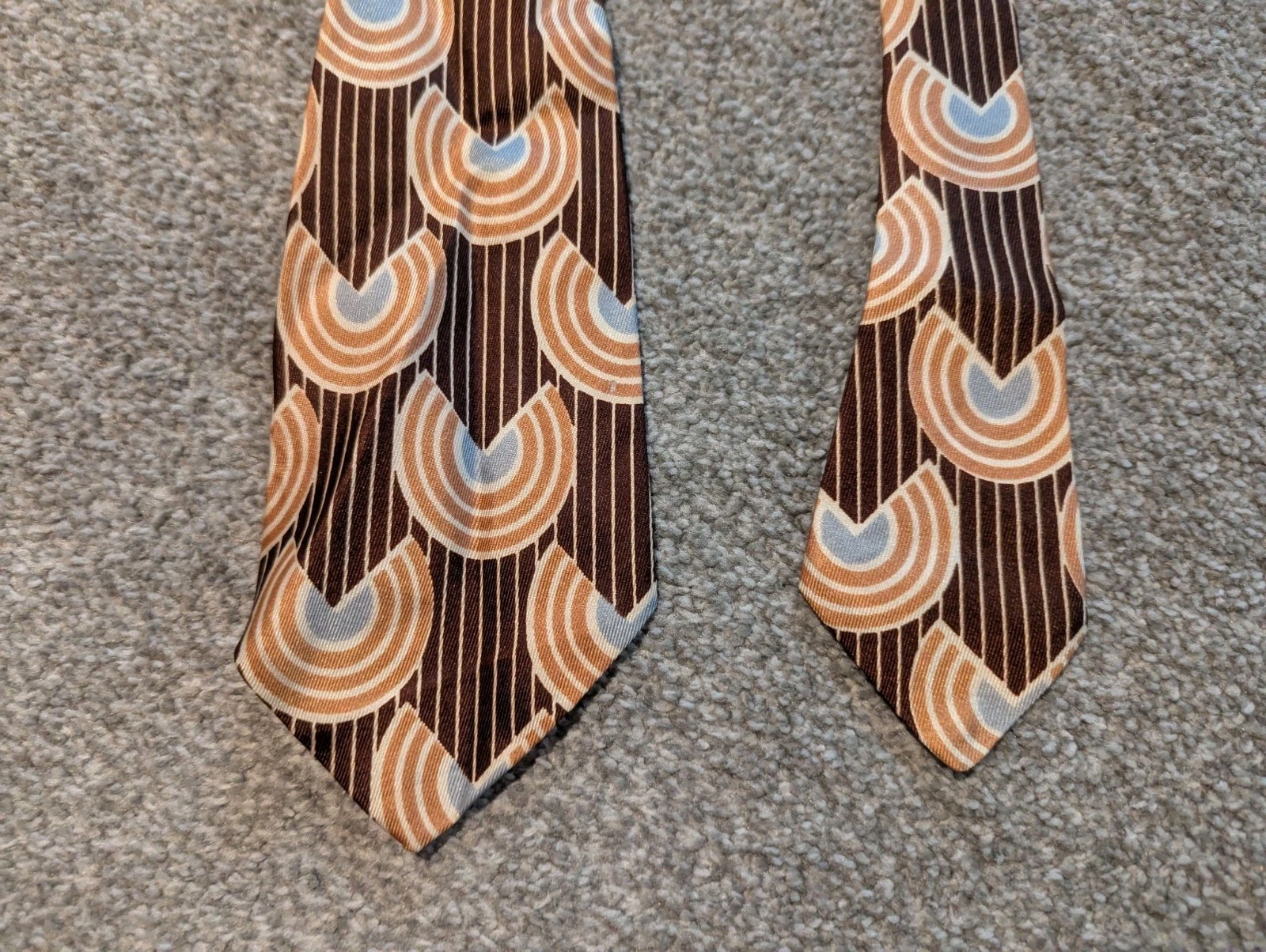 Vintage 1930s 40s Tie Geometric Abstract Art 47 Inches
