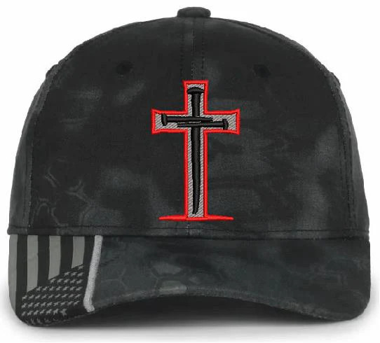Sacred Nails Christian Cross Hats for Men Women Jesus 3 Nail Cross Bible Jesus
