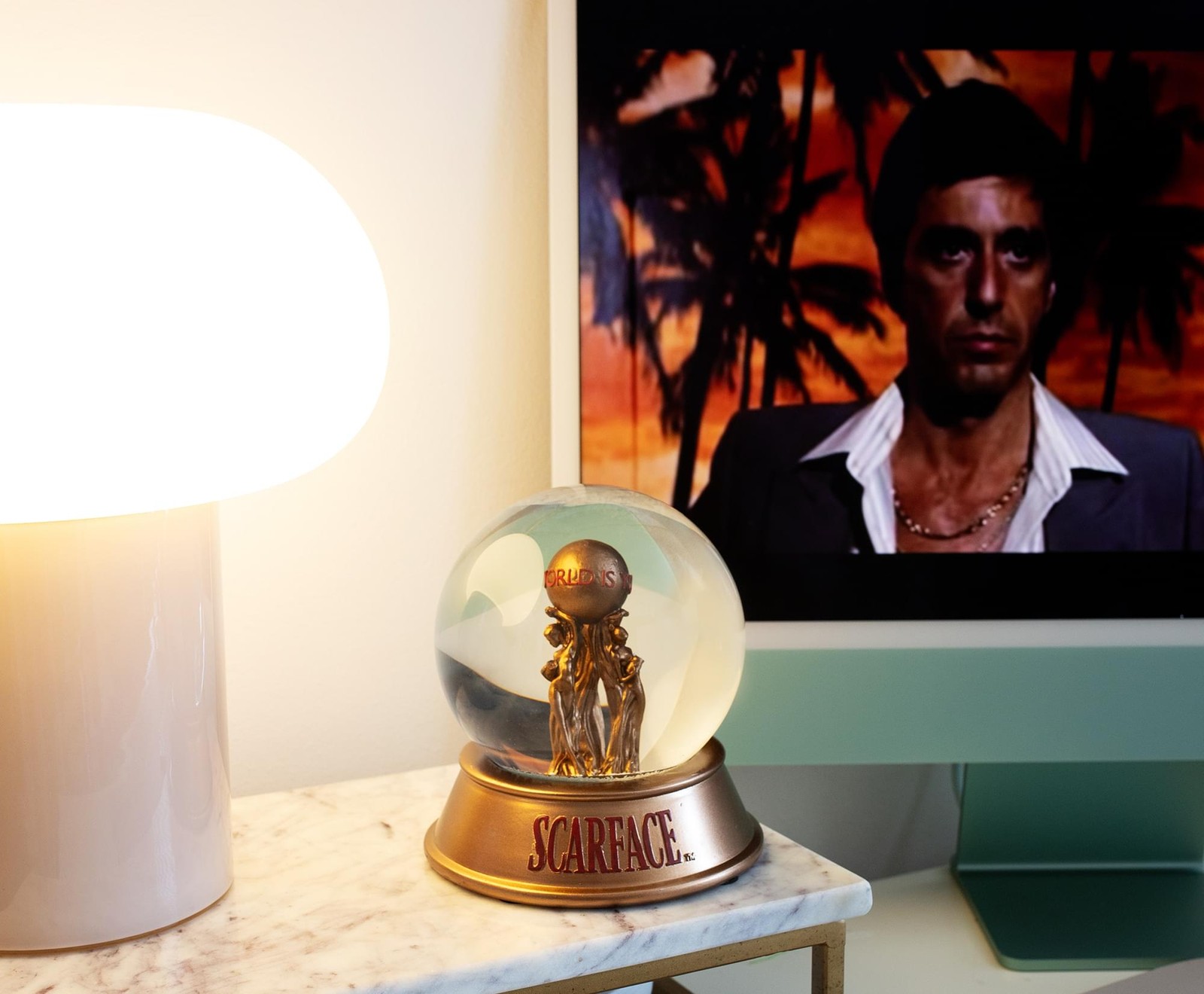 Scarface “The World Is Yours” Snow Globe | 6 Inches Tall