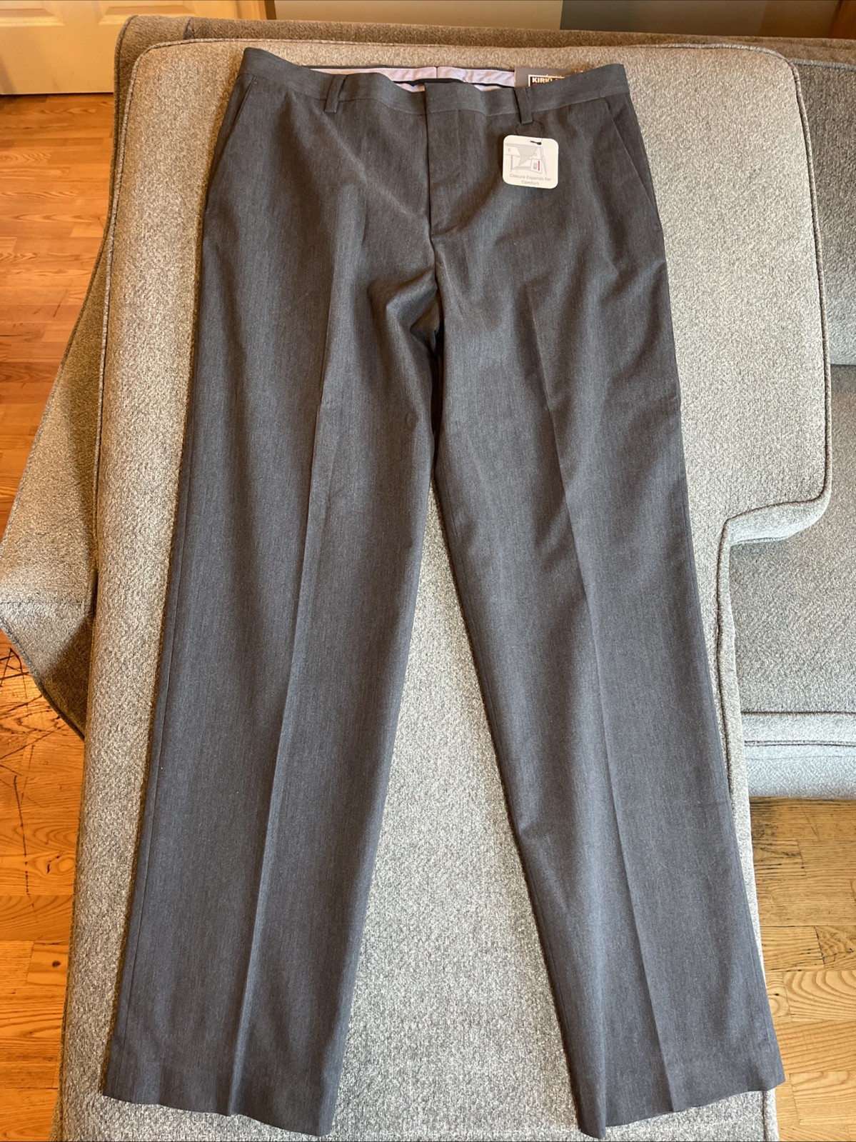 Kirkland Signature Mens Classic Fit Pants W36xL45 In34