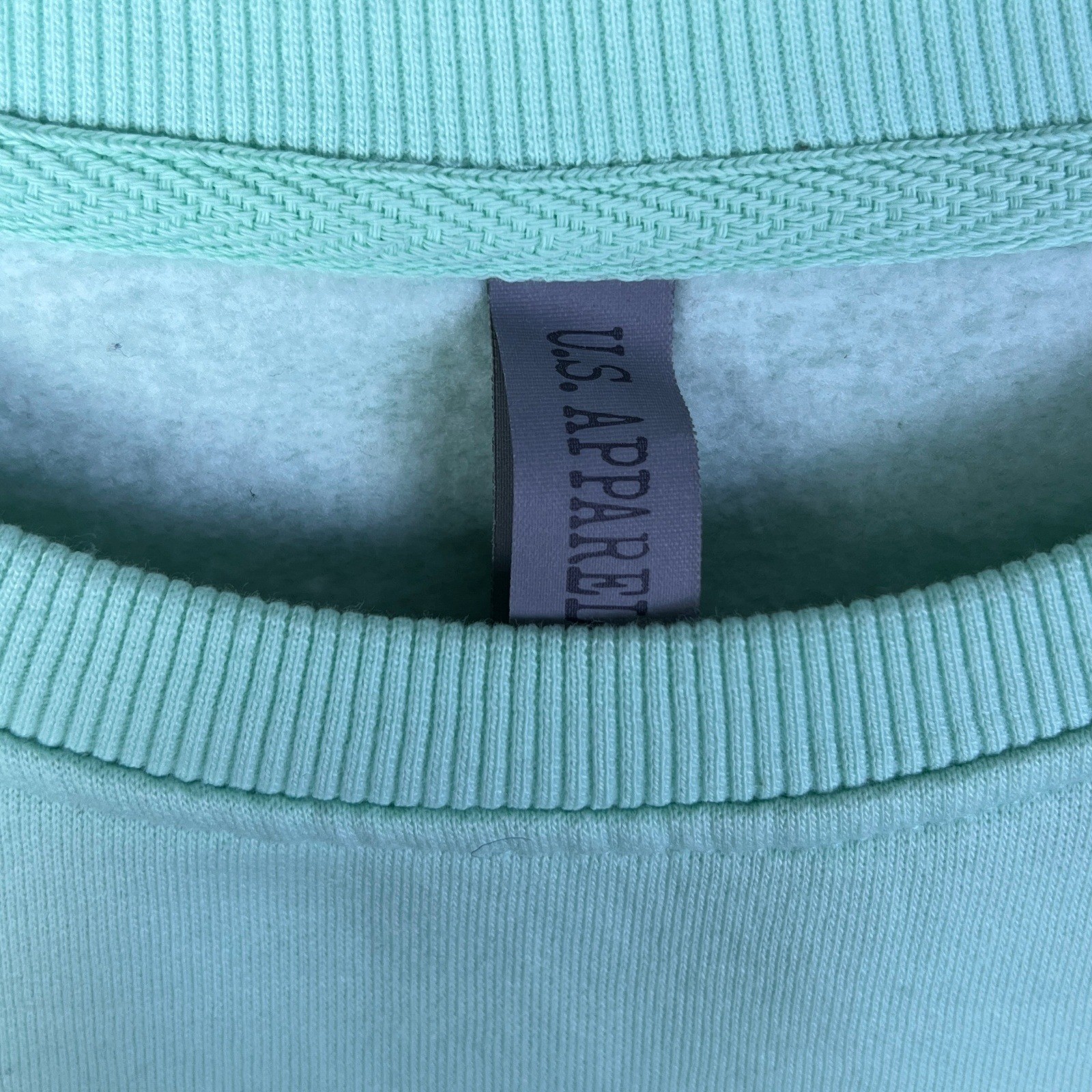 US Apparel Key West Sweatshirt Women’s 2XL Mint Green Sea Turtles Coquette