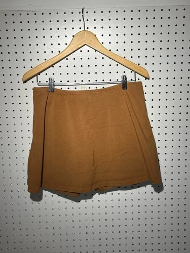 Los Angeles Apparel Cotton Skort – Camel/Tan Womens XL / 12