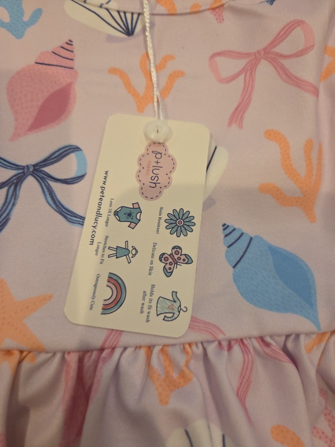 Pete & Lucy Shell Belle 2 Piece Set Girls Size 3T