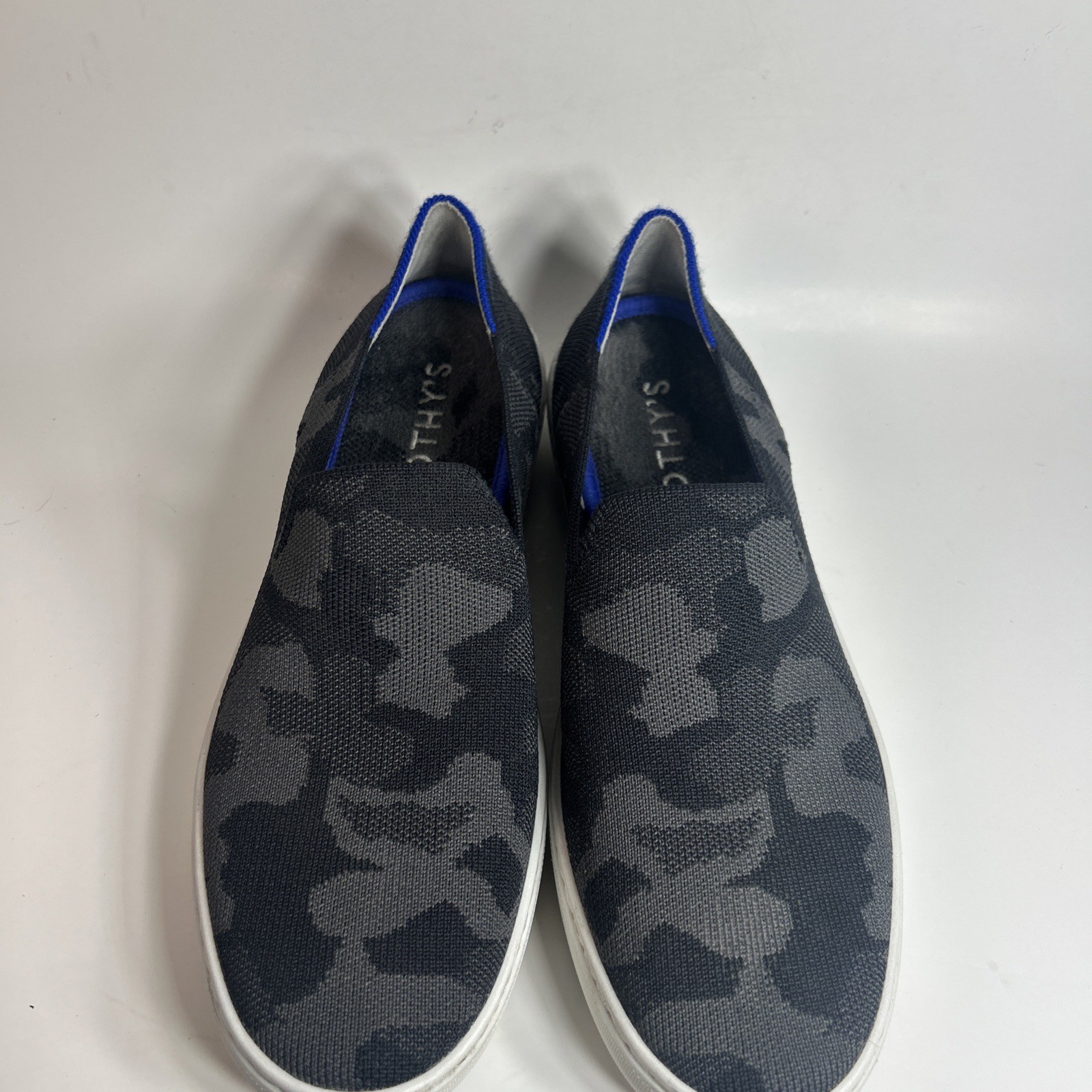 Rothys Womens Sneakers Size 9.5 Original Gray Camo Comfort Slip On Shoe