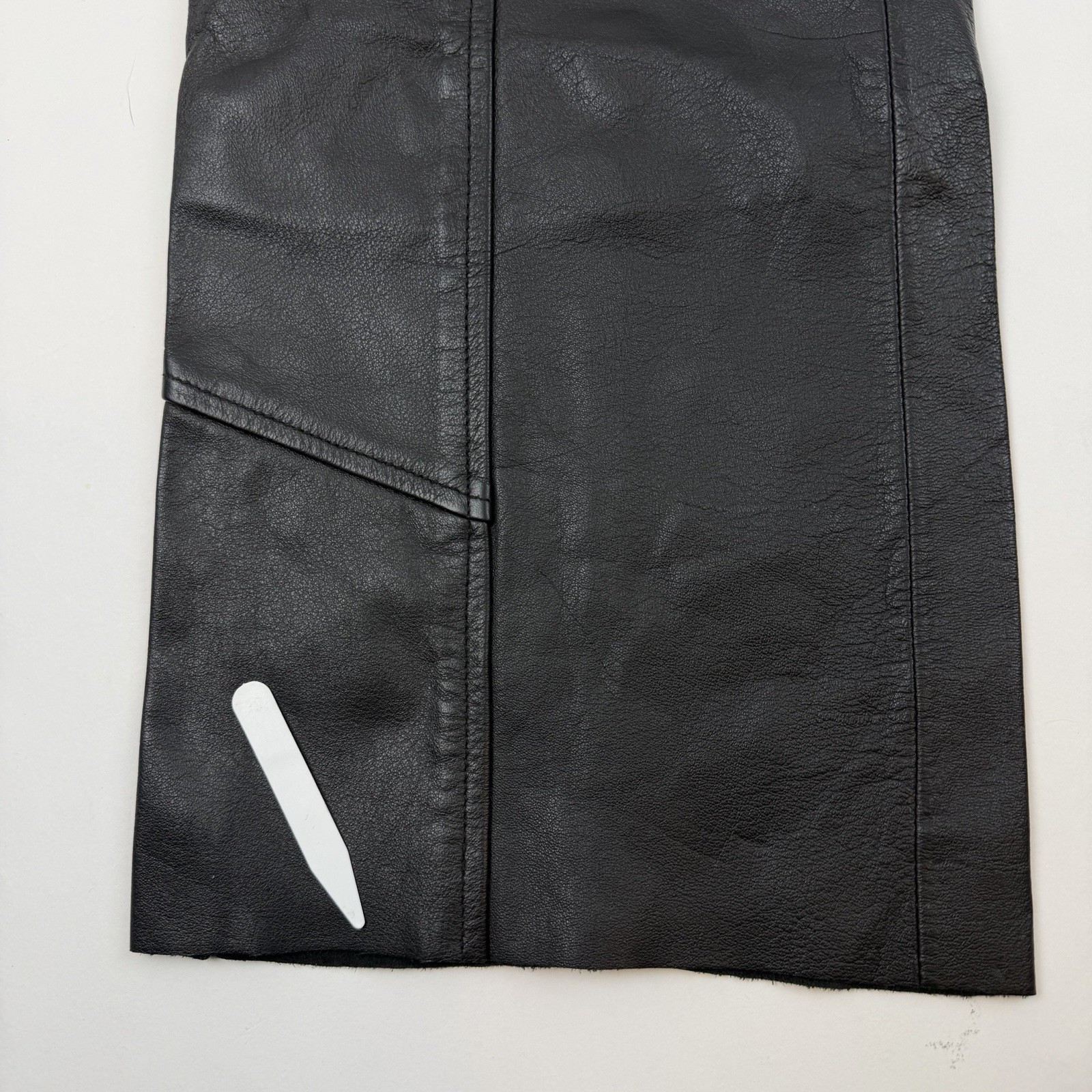 Harley Davidson Leather Pants 38 / 10 W Black Genuine Biker Western Women *READ