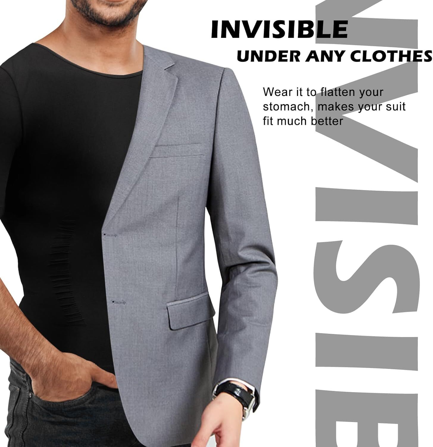 Gynecomastia Compression Shirt Men Shapewear Slimming Body Shaper Tight Tank Top