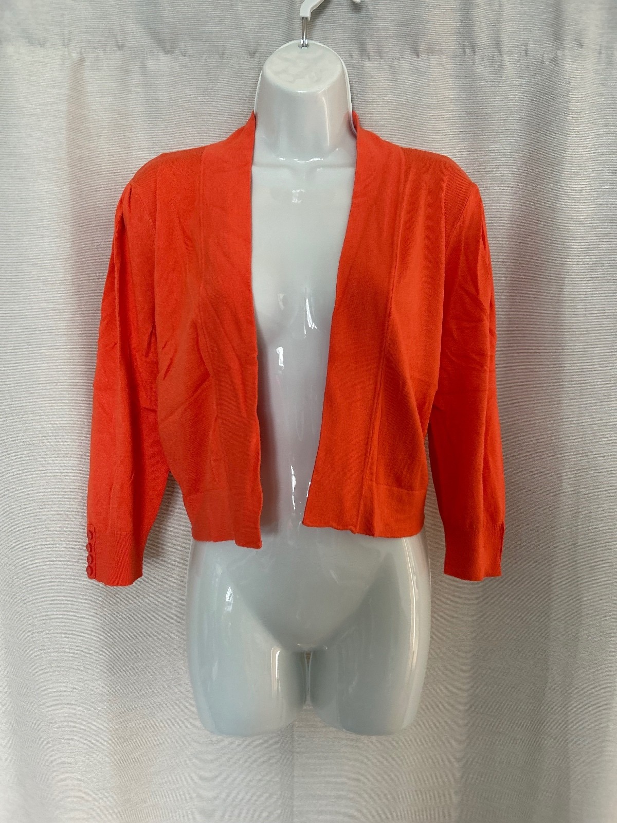 Wallis Orange Cropped Cardigan UK Size L