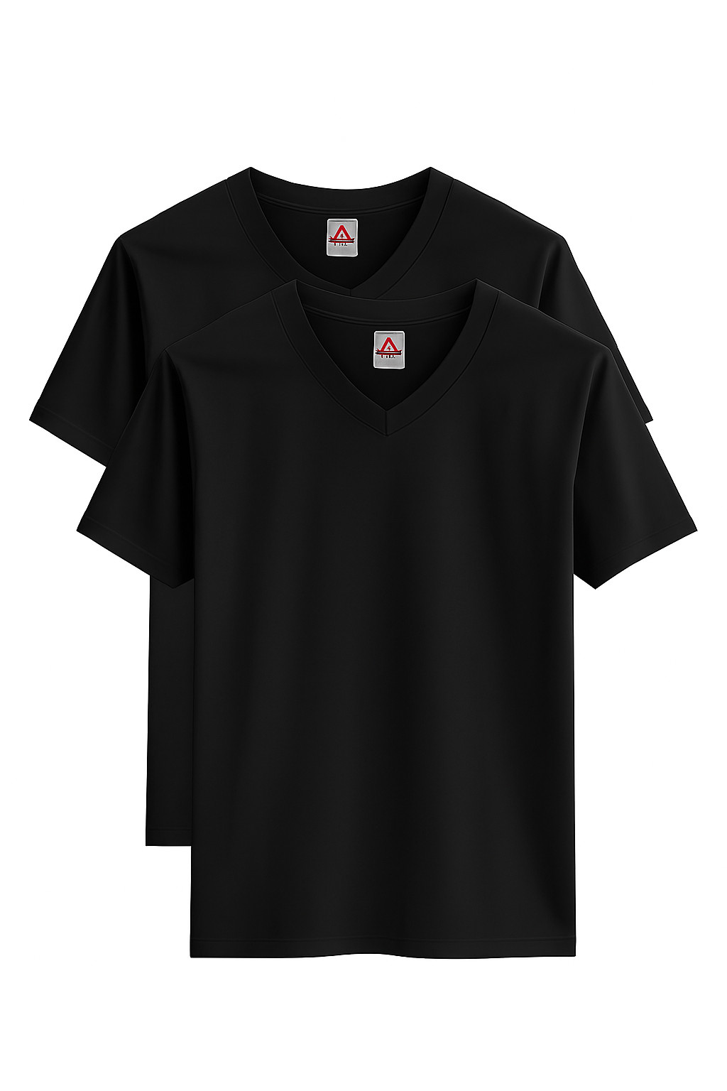 A1 Men’s Black V-Neck T-Shirts| Black |multipack | Soft Cotton | Size 3X- Large
