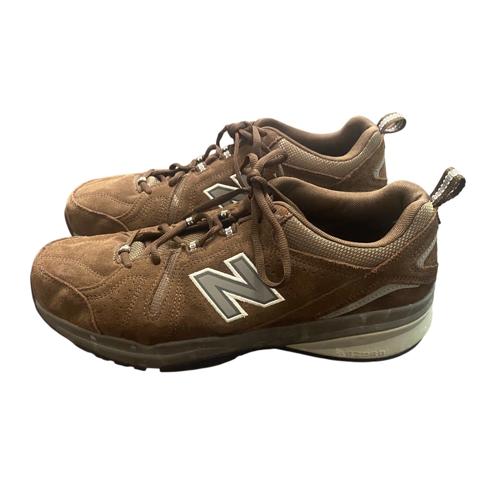 New Balance 608 MX608UB5 Brown Suede Walking Shoes Men’s 12 ABZORB Comfort Dad