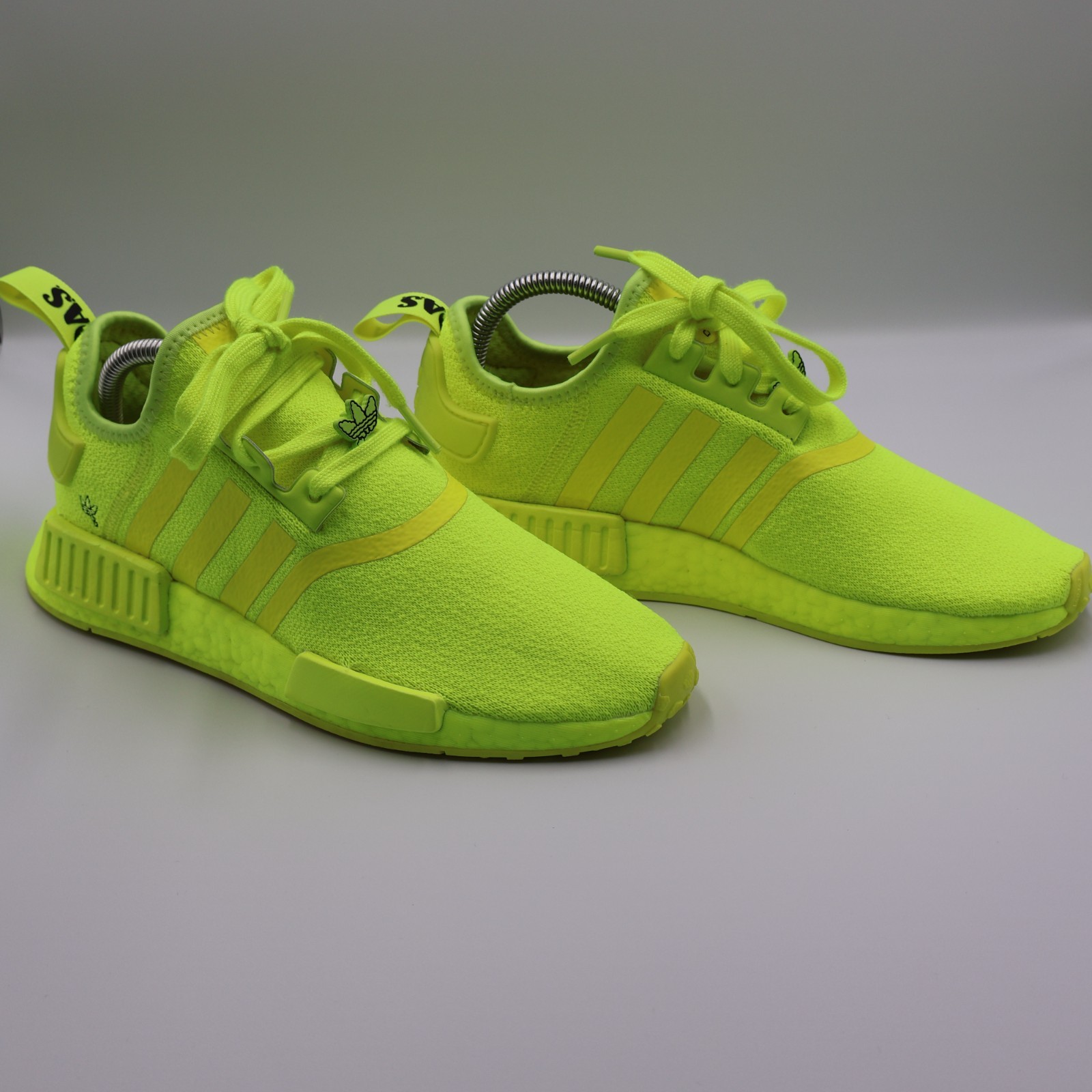 Adidas NMD_R1 Neon Yellow Volt Running Shoes WOMENS Size 8.5 Athletic Sneakers