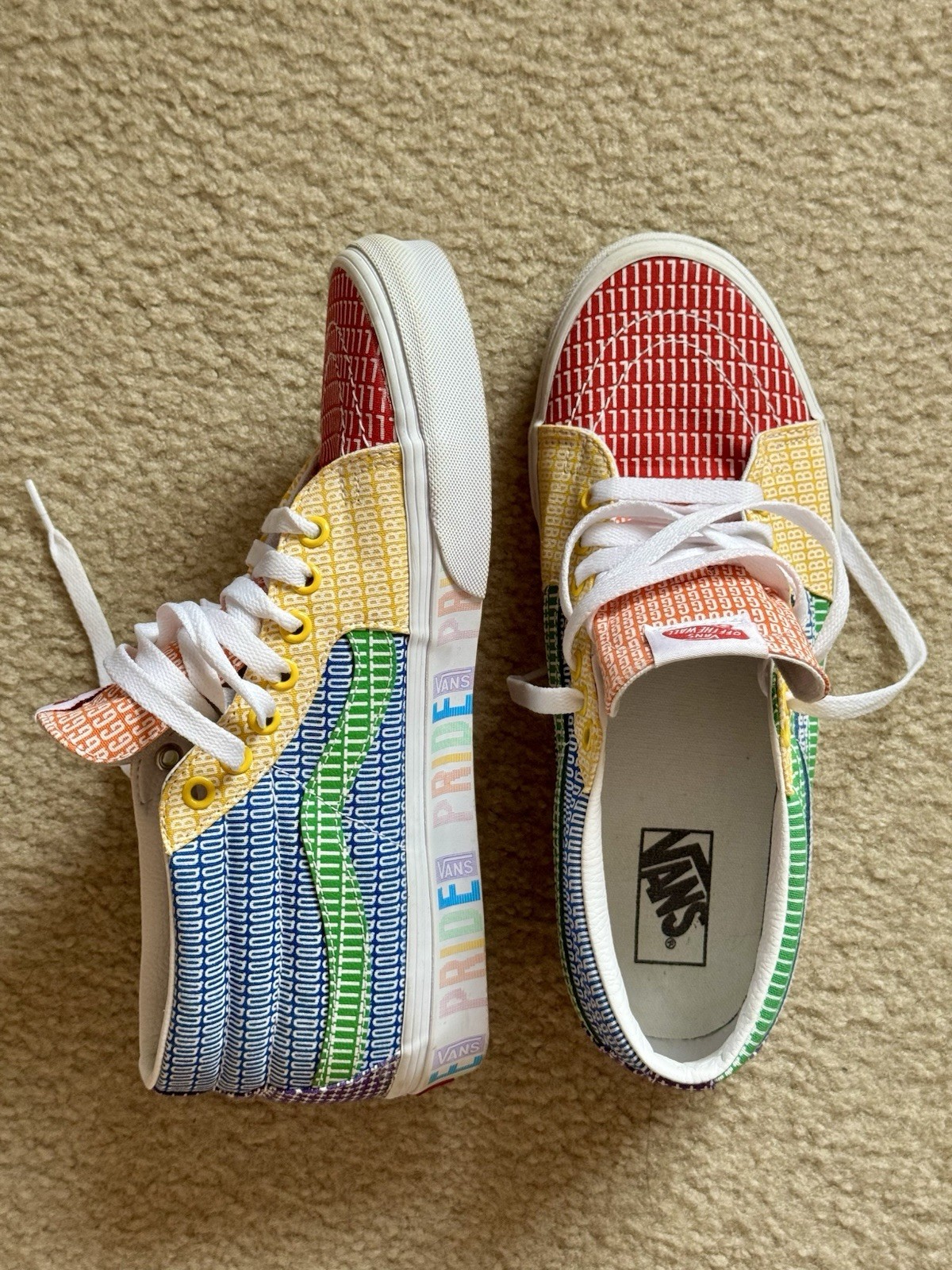 🤩Cool Style😍 VANS 🌈 Pride Shoes (M9.5 / W 11) without price tag & box