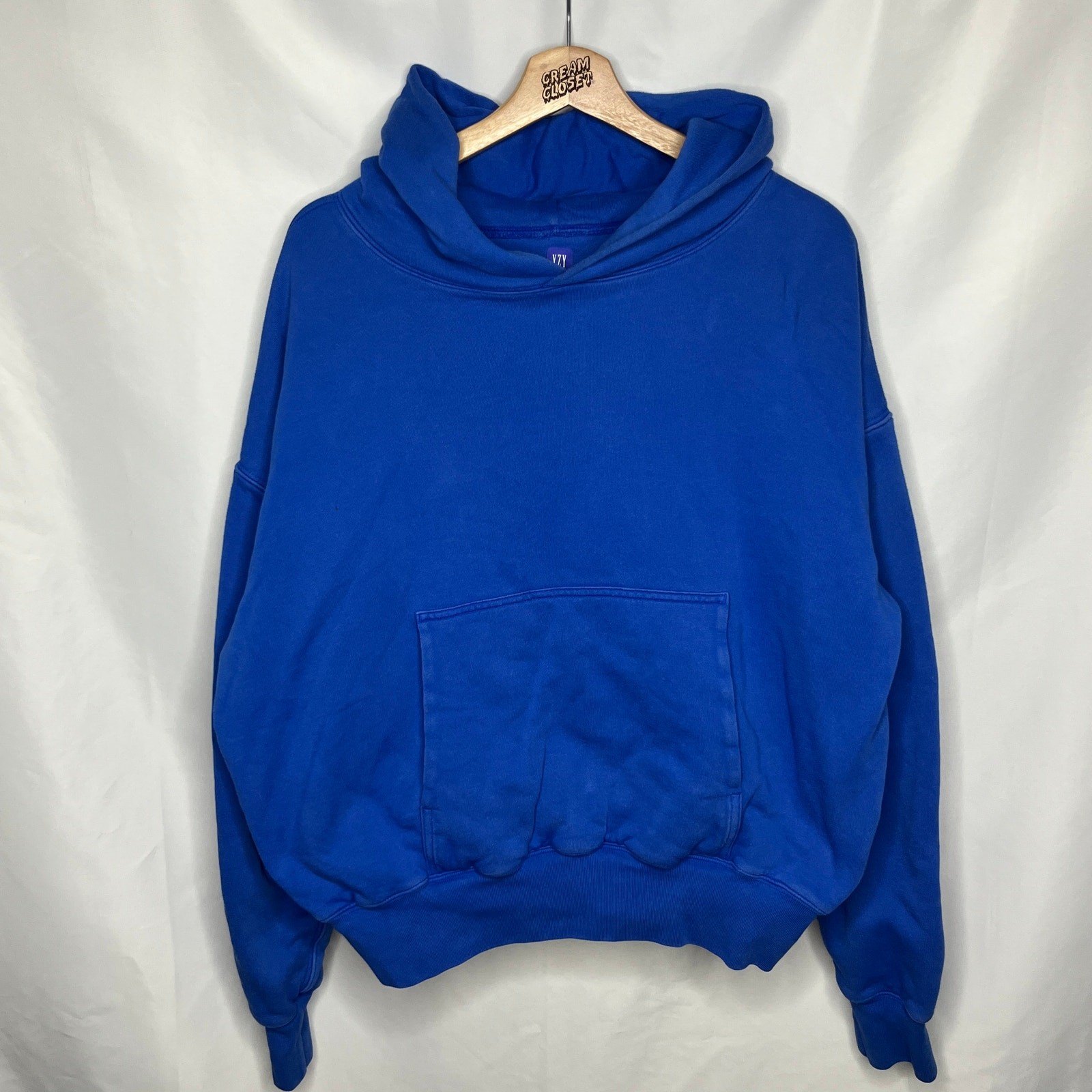 Kanye West Ye Yeezy YZY GAP Perfect Reversible Double Layer Hoodie Blue L