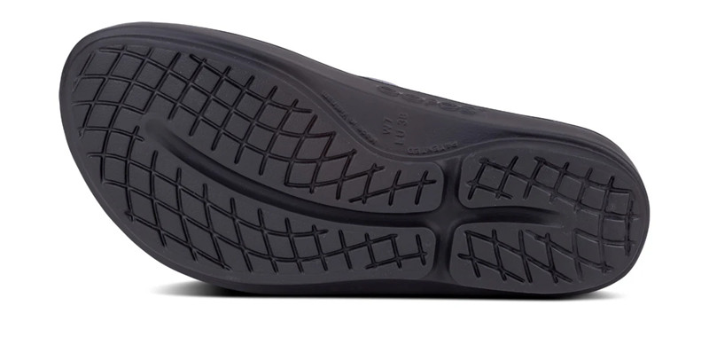 OOFOS OOlala Thong Black Sandal Womens Sizes M3/W5-M9/W11 NEW
