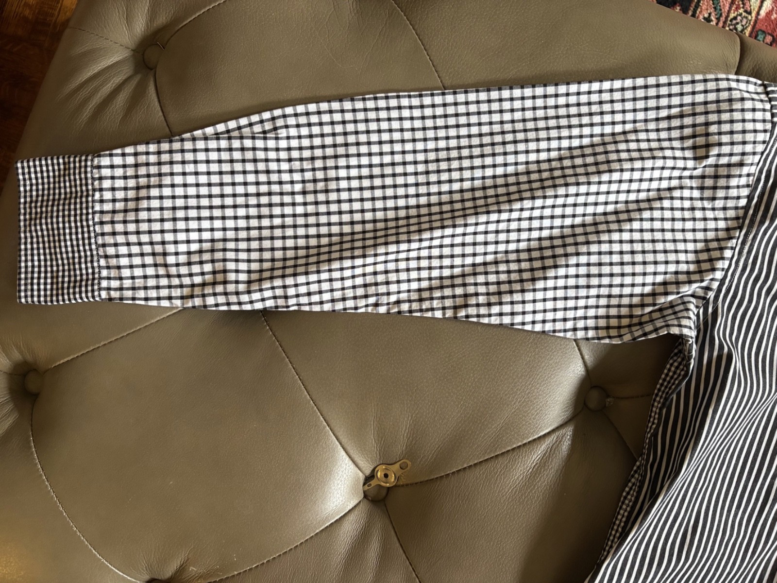 Polo Ralph Lauren Blank-and-White Multi-Patterned Boys’ Button Down Size 12-14