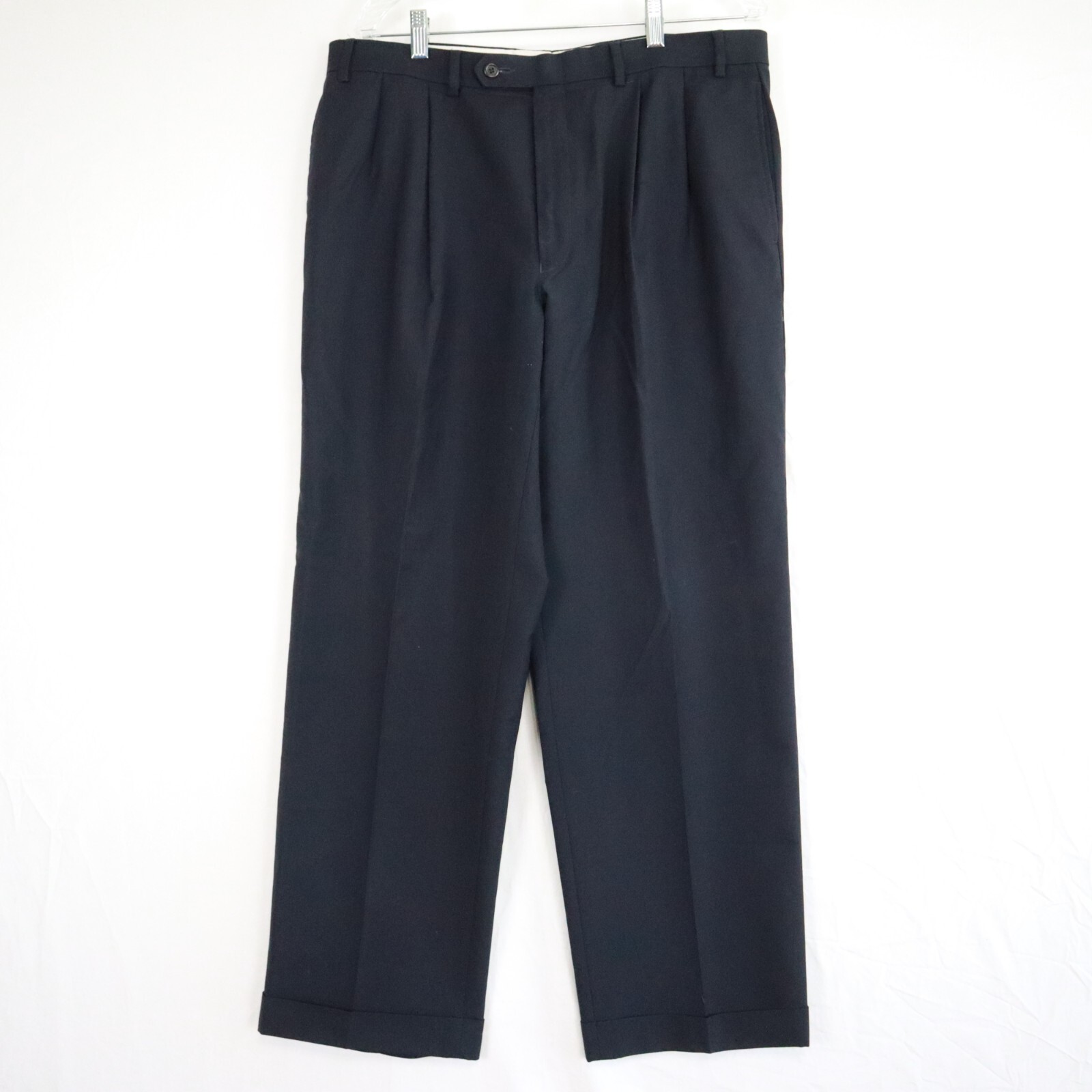 Lauren Ralph Lauren Pants Mens 36×30 Wool Total Comfort Dress Suit Pleated Blue