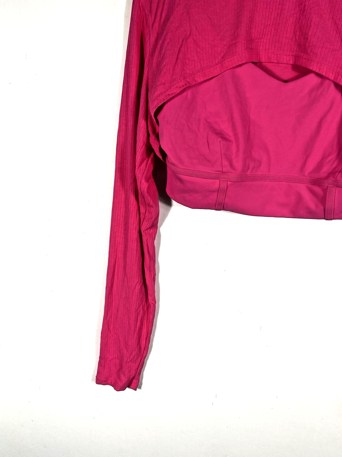 Joy Lab Activewear Set Size L XL Pink Crop Bolero Sports Bra Leggings Flare NEW
