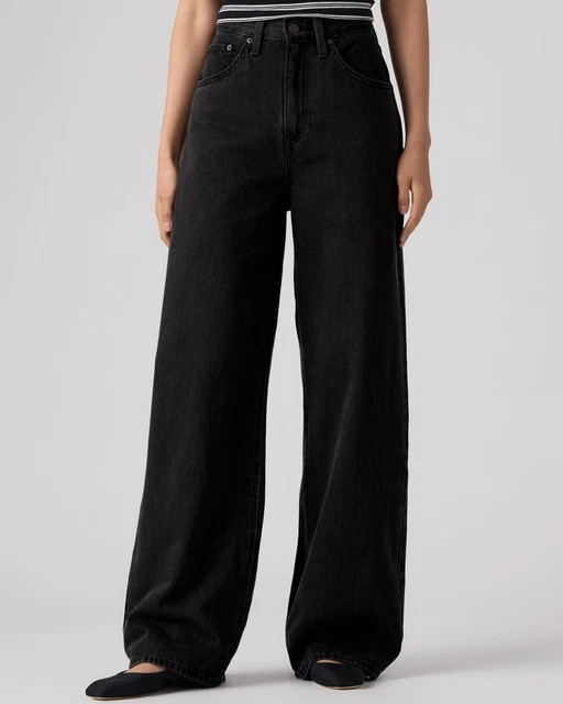Levi Cinch Baggy Lightweight Women’s Jeans, Capturing Moments Black, (New)