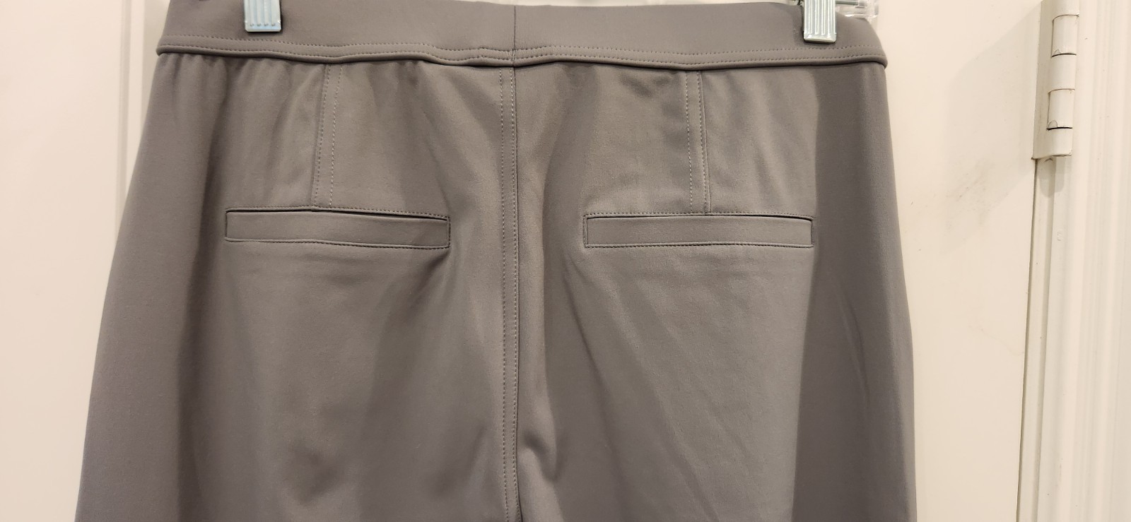 Halara Women’s Gray Pleated Wide-Leg Pull-On Pants w/ Pockets M Tall