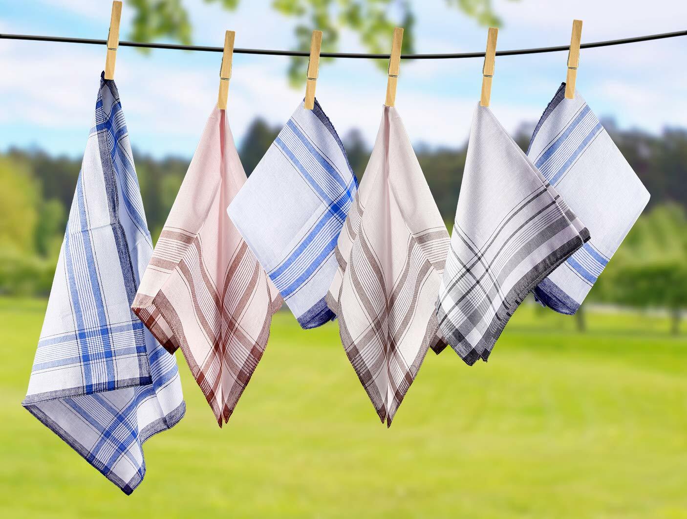 Ohuhu Handkerchiefs for Men, 12 Piece Gift Set 4 Color Hankies