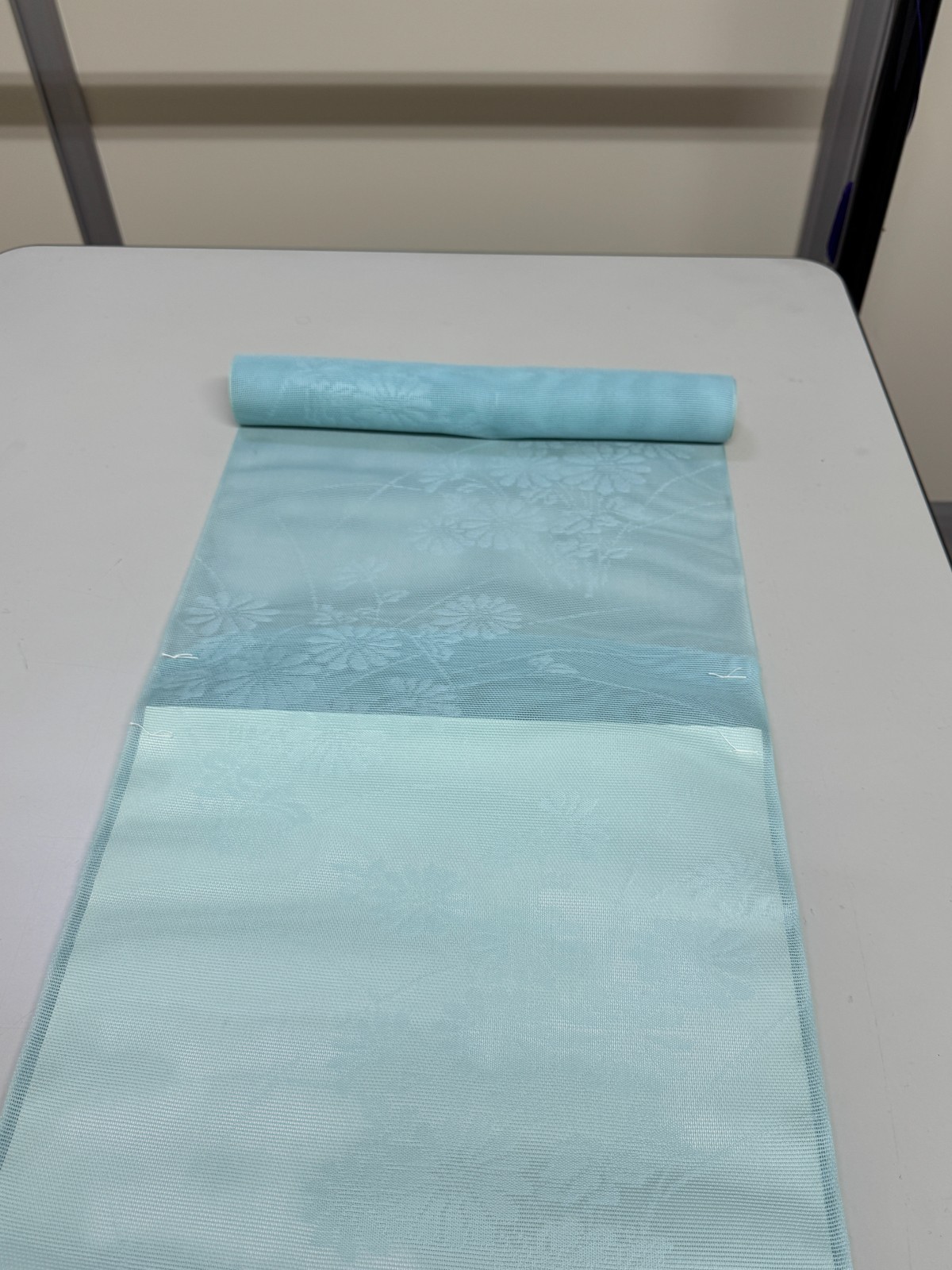 Japanese Vintage Kimono Fabric cloth Boro silk Blue tradition 35.4×13.7 in