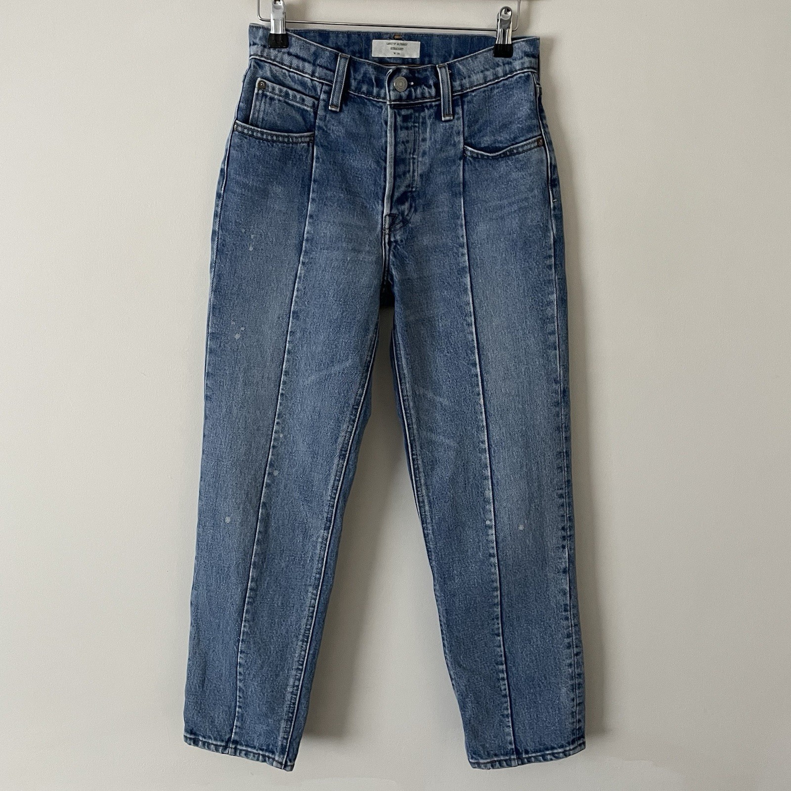 Levi’s Women’s Reworked Altered Jeans W26 L26 Cropped Blue Cotton See Pictures