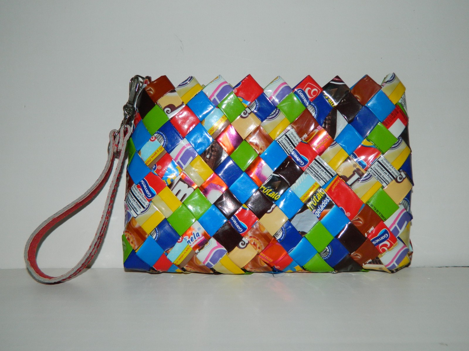 Nahui Ollin Candy Bar Wrapper Clutch Purse Wristlet Bag