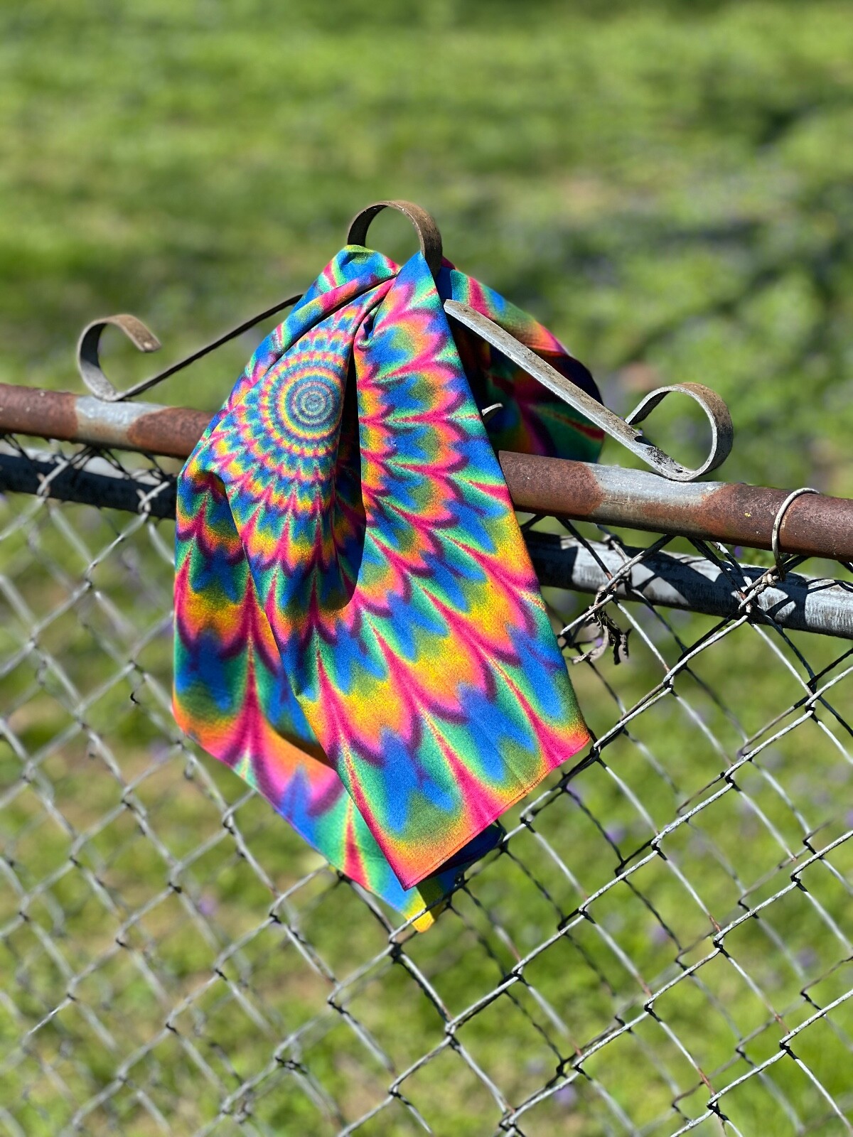 Psychedlic Tie Dye 22×22 Bandanna
