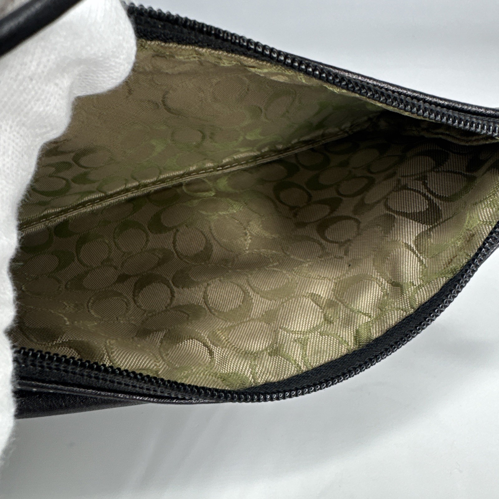 COACH Vintage Bleeker Black Leather Wristlet