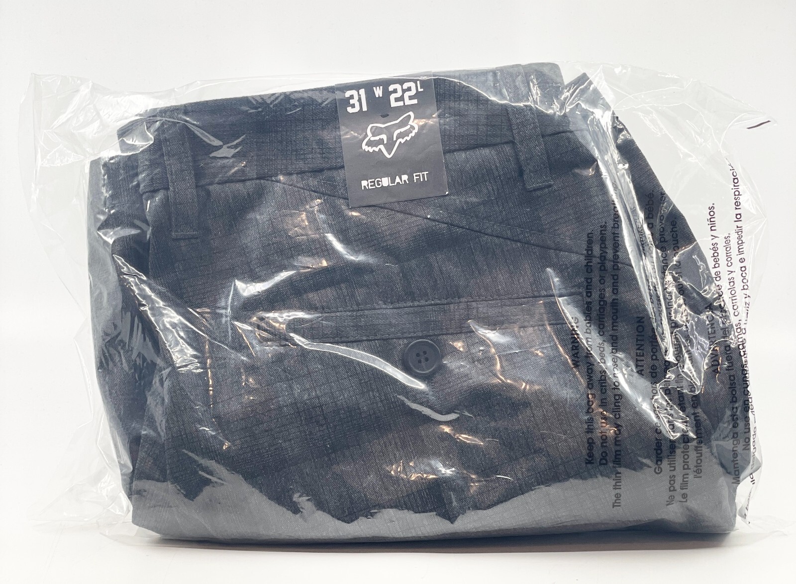 Fox Racing Men’s Essex Op Plaid Shorts Size 30/31/32/36/38/40 – Graphite Heather