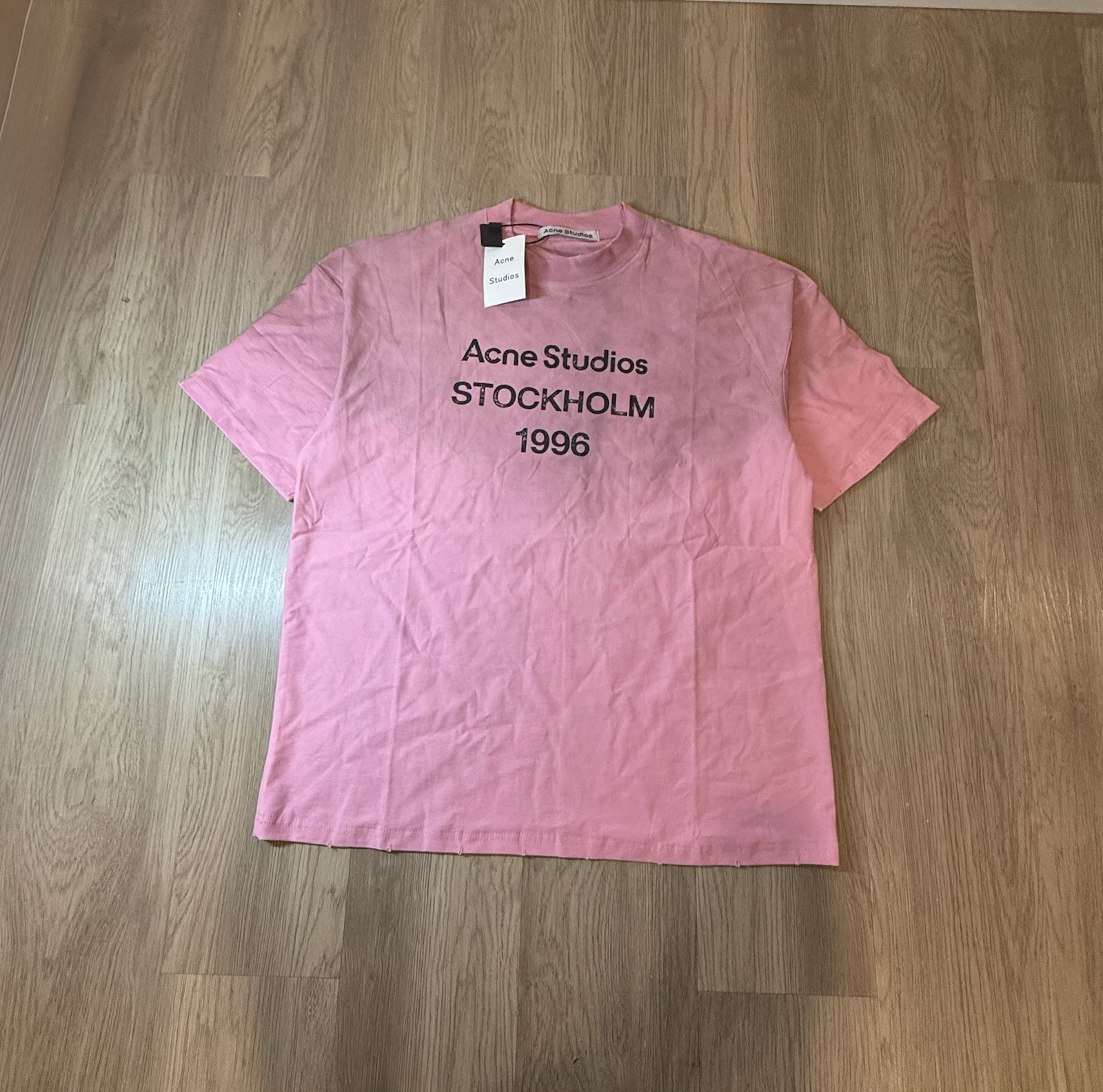 Acne Studios Pink T Shirt (Size Medium) Brand New With Tags And Bag