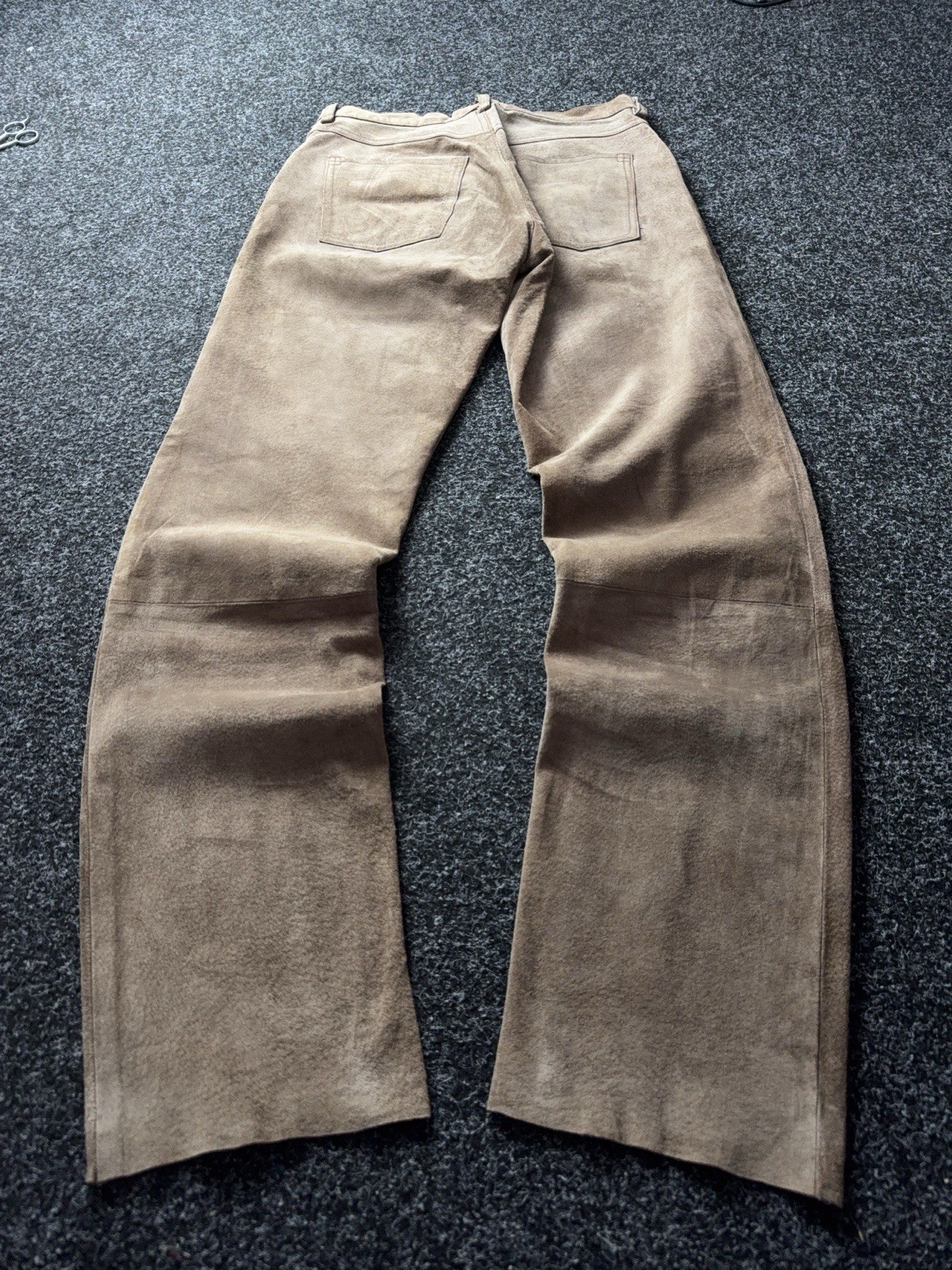 Vintage 00s Retro Western Cowboy Leather Chrome Style Pants Men’s W30 L32 Size
