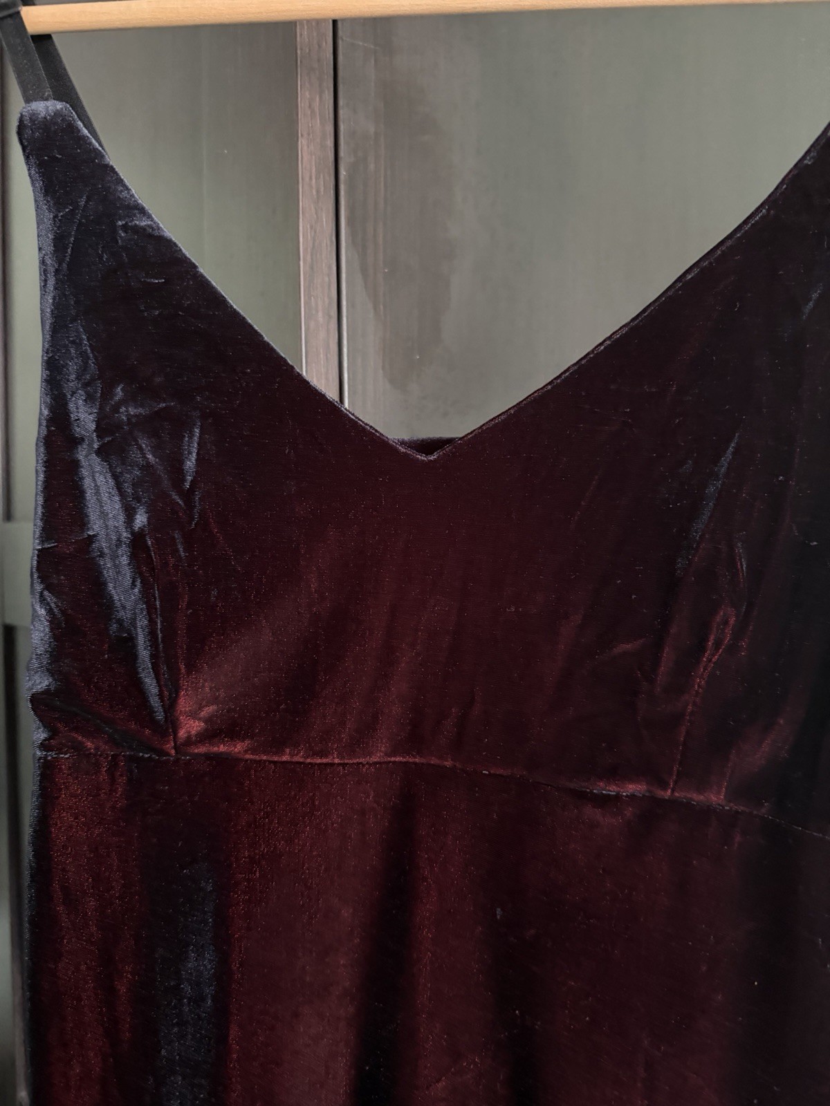 Sandro Paris Deep Burgundy Velvet Cami Top Small 8-10 Party Occasion Holiday